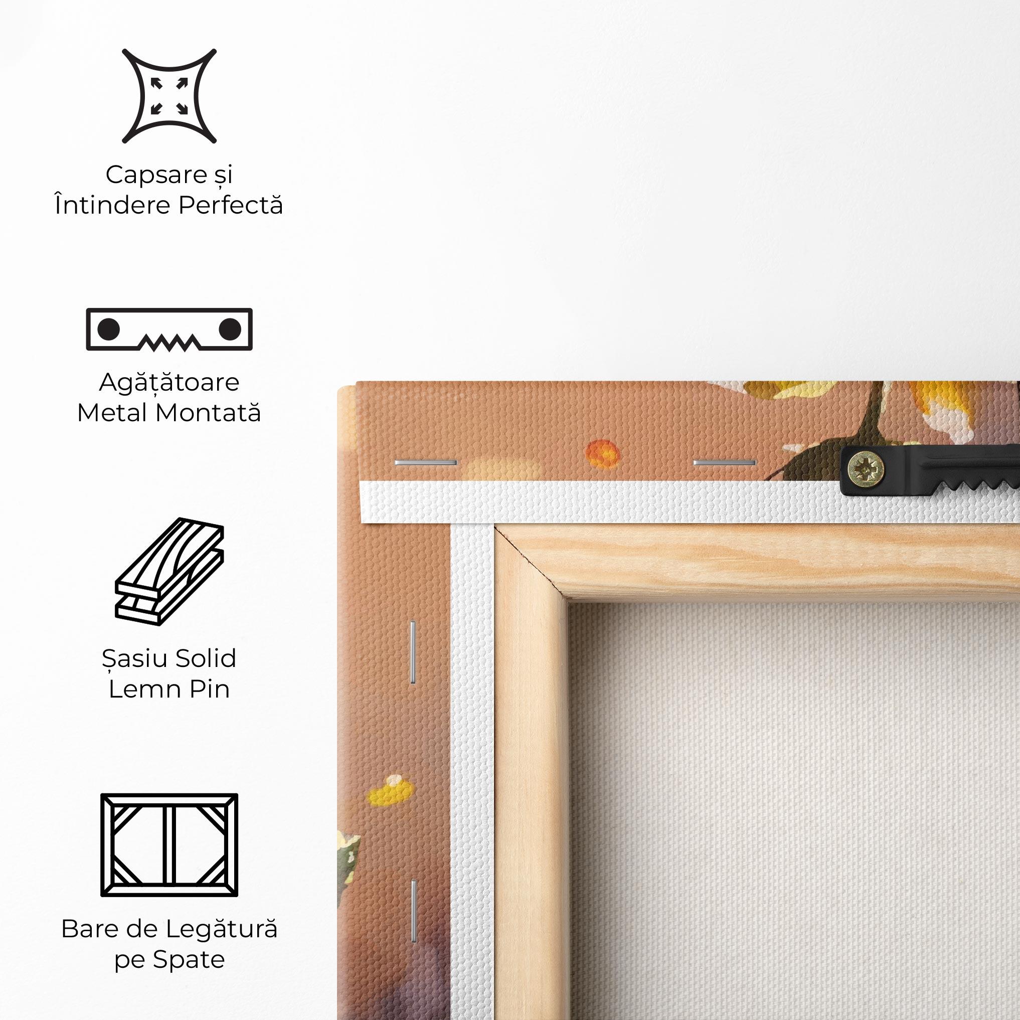 Tablou Canvas Orange Pink Spring mockup 5