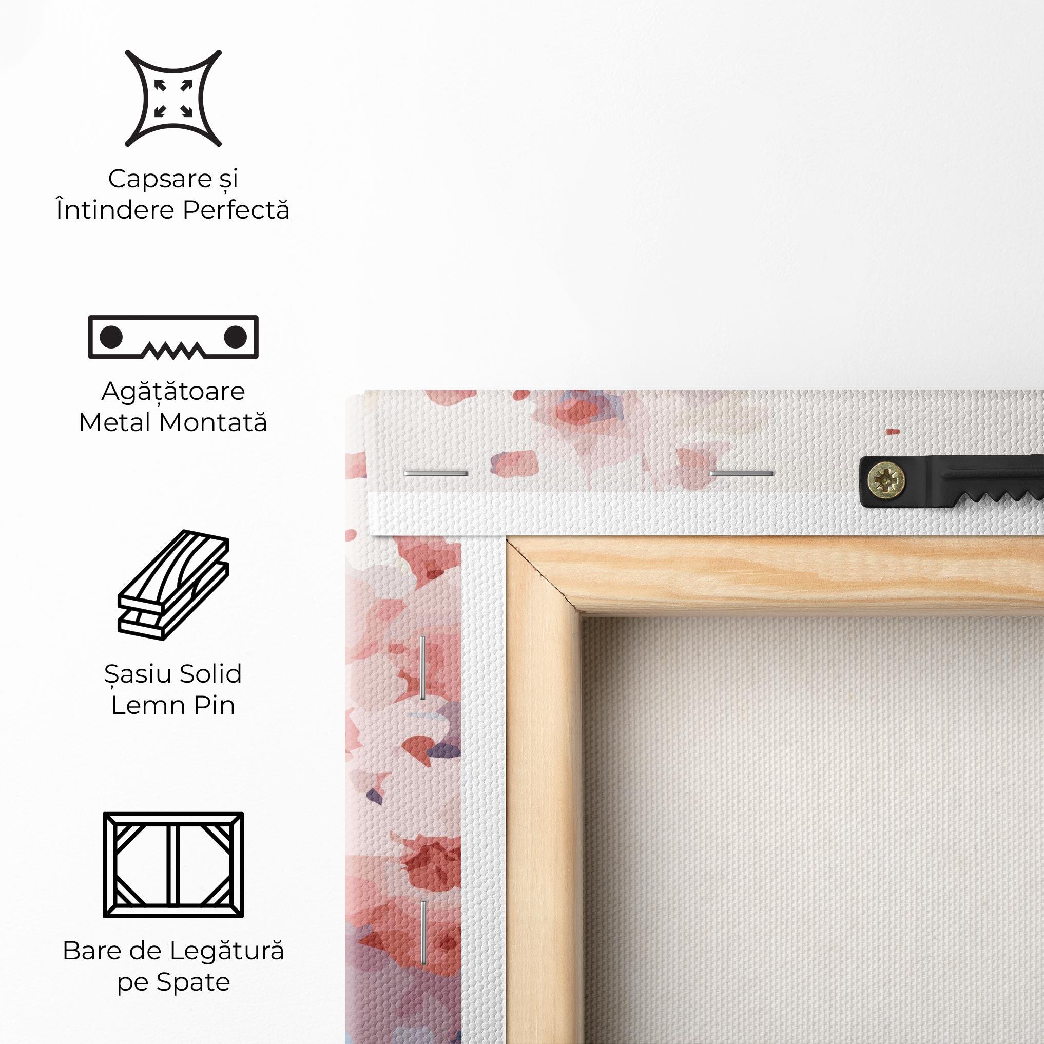 Tablou Canvas Pastel Spring Flowers mockup 5