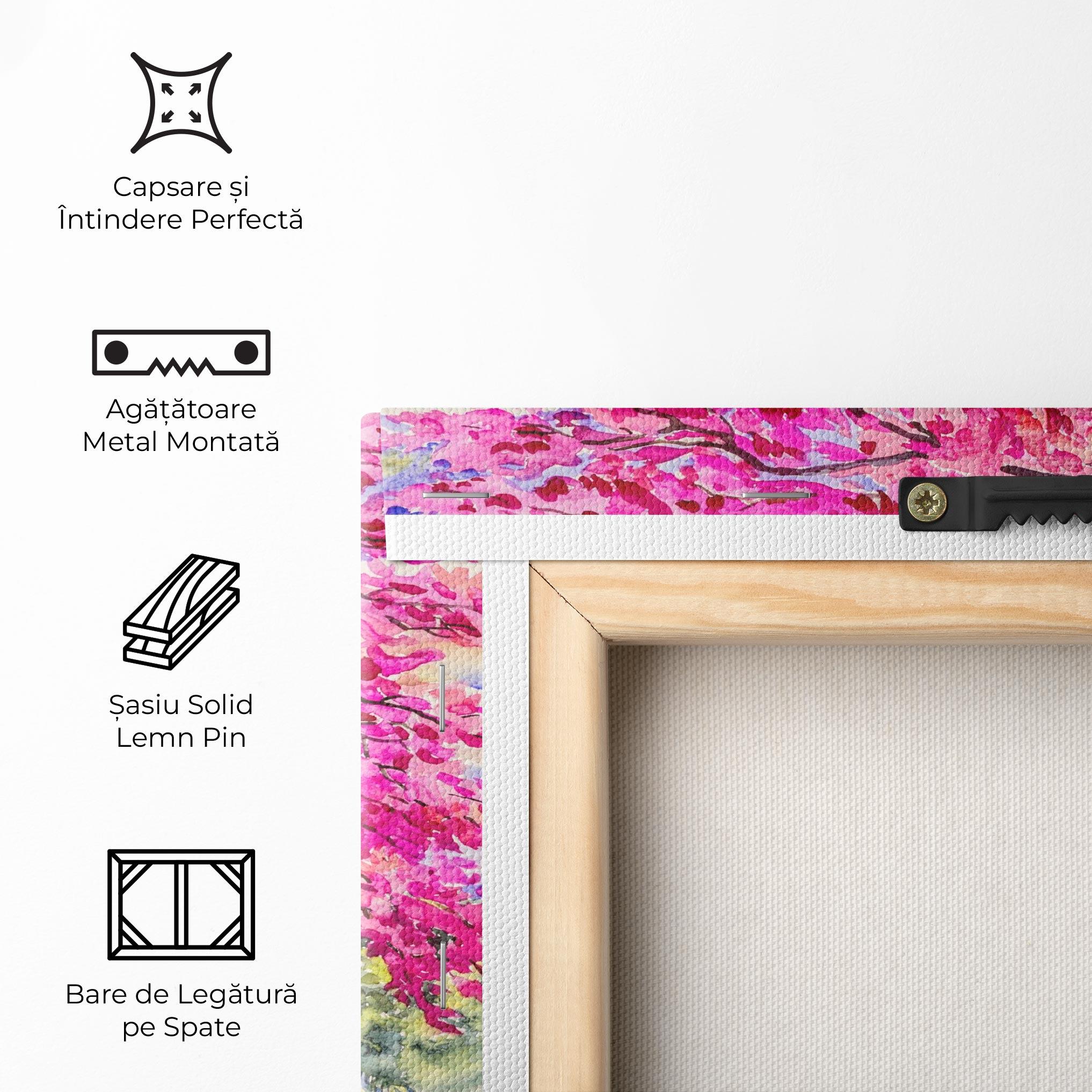 Tablou Canvas Pink Trees Art mockup 5