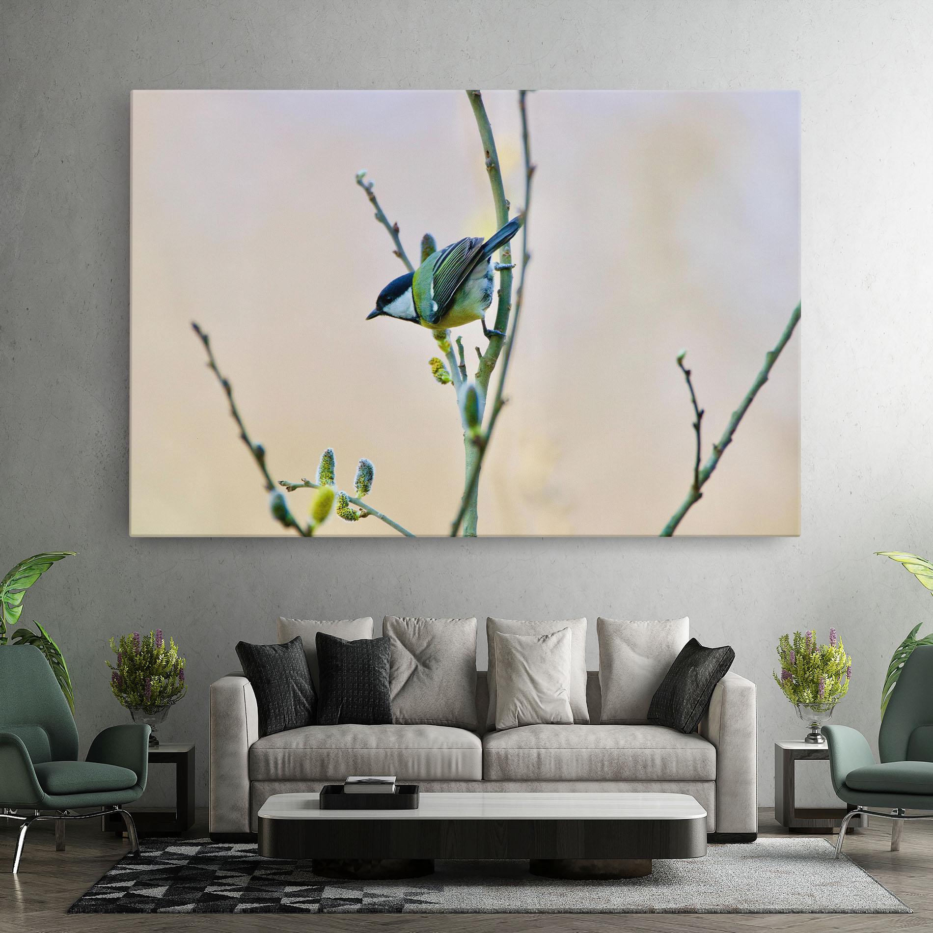 Tablou Canvas Beautiful Spring Bird mockup 7