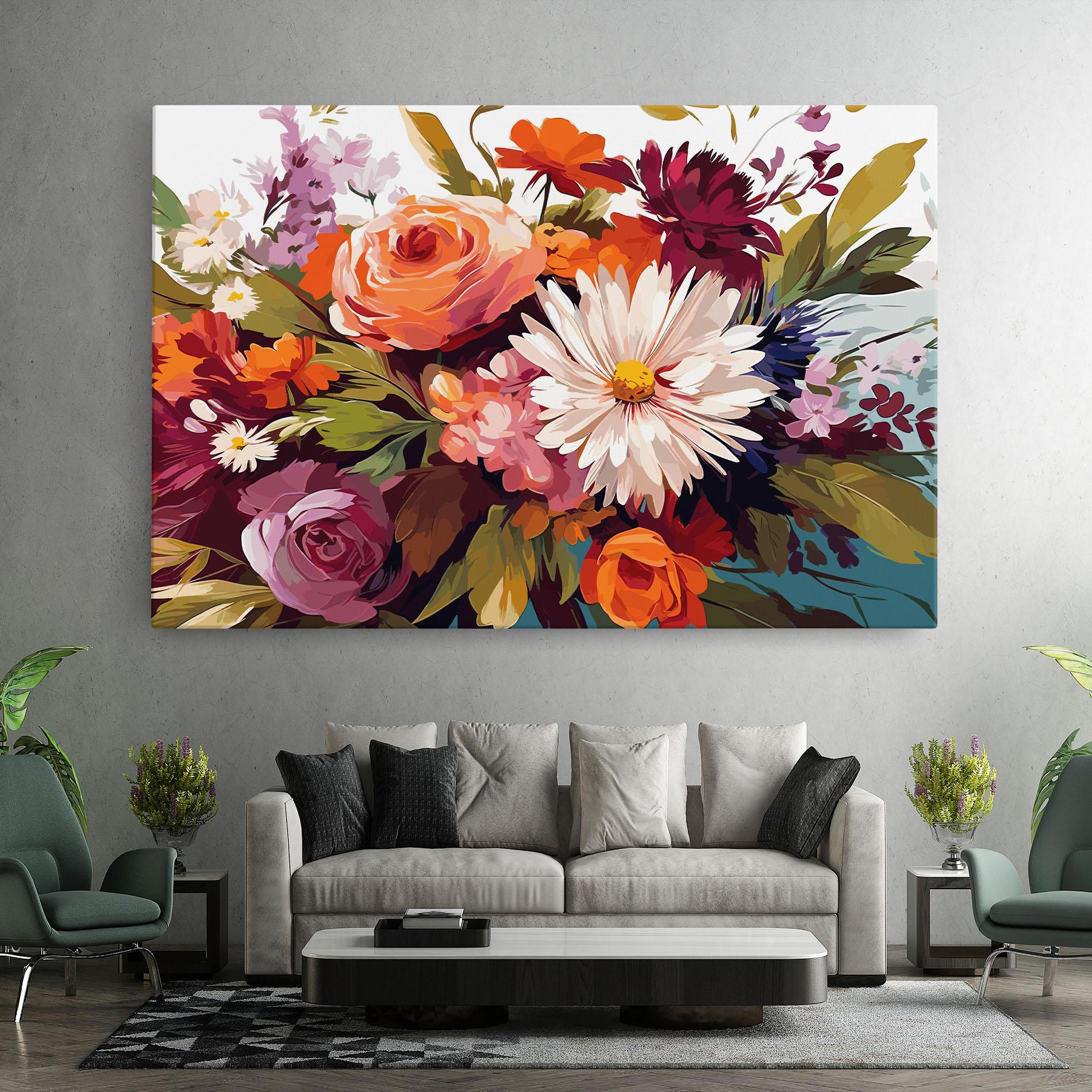 Tablou Canvas Cream Orange Spring mockup 7