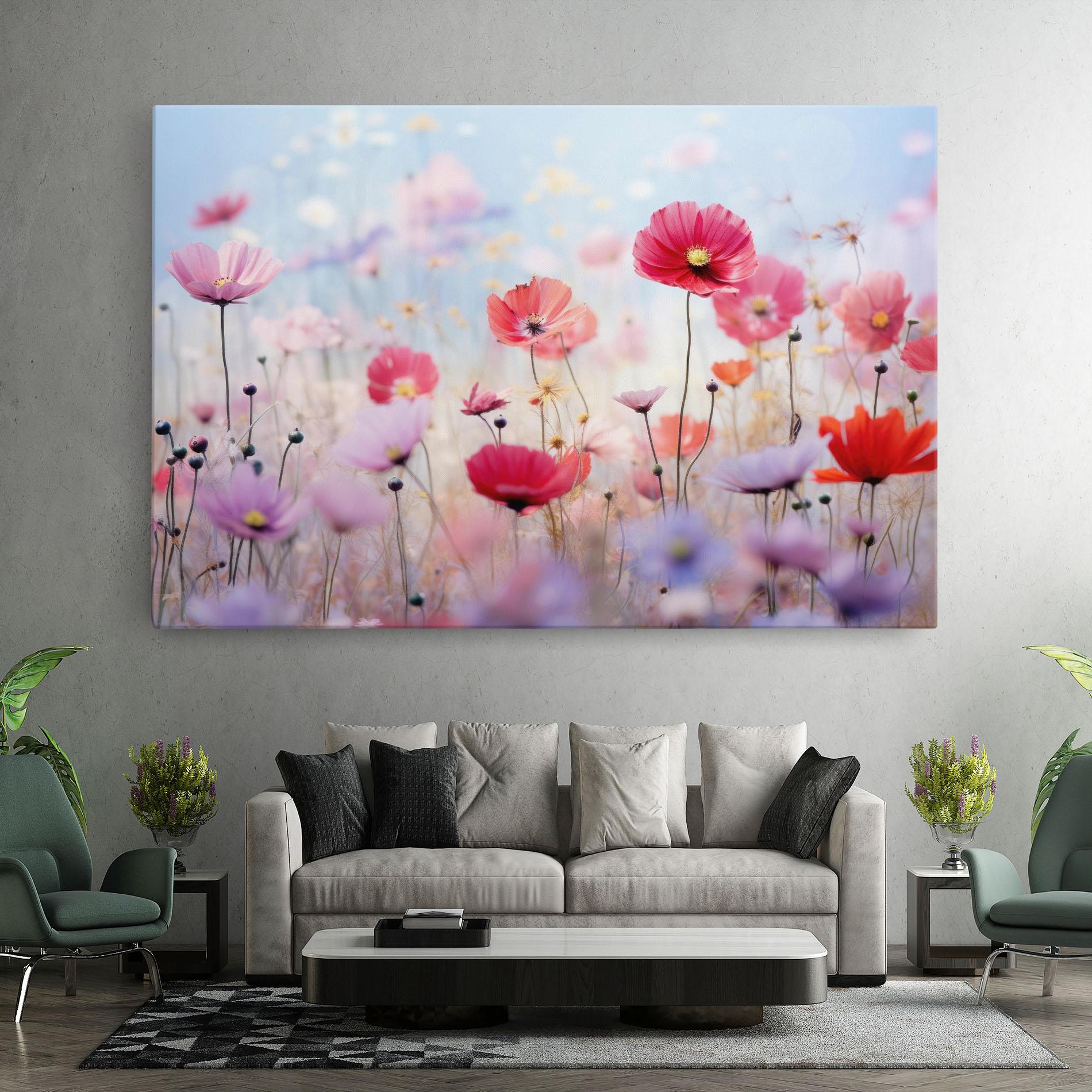 Tablou Canvas Dreamy Sprig Pink Flower mockup 7