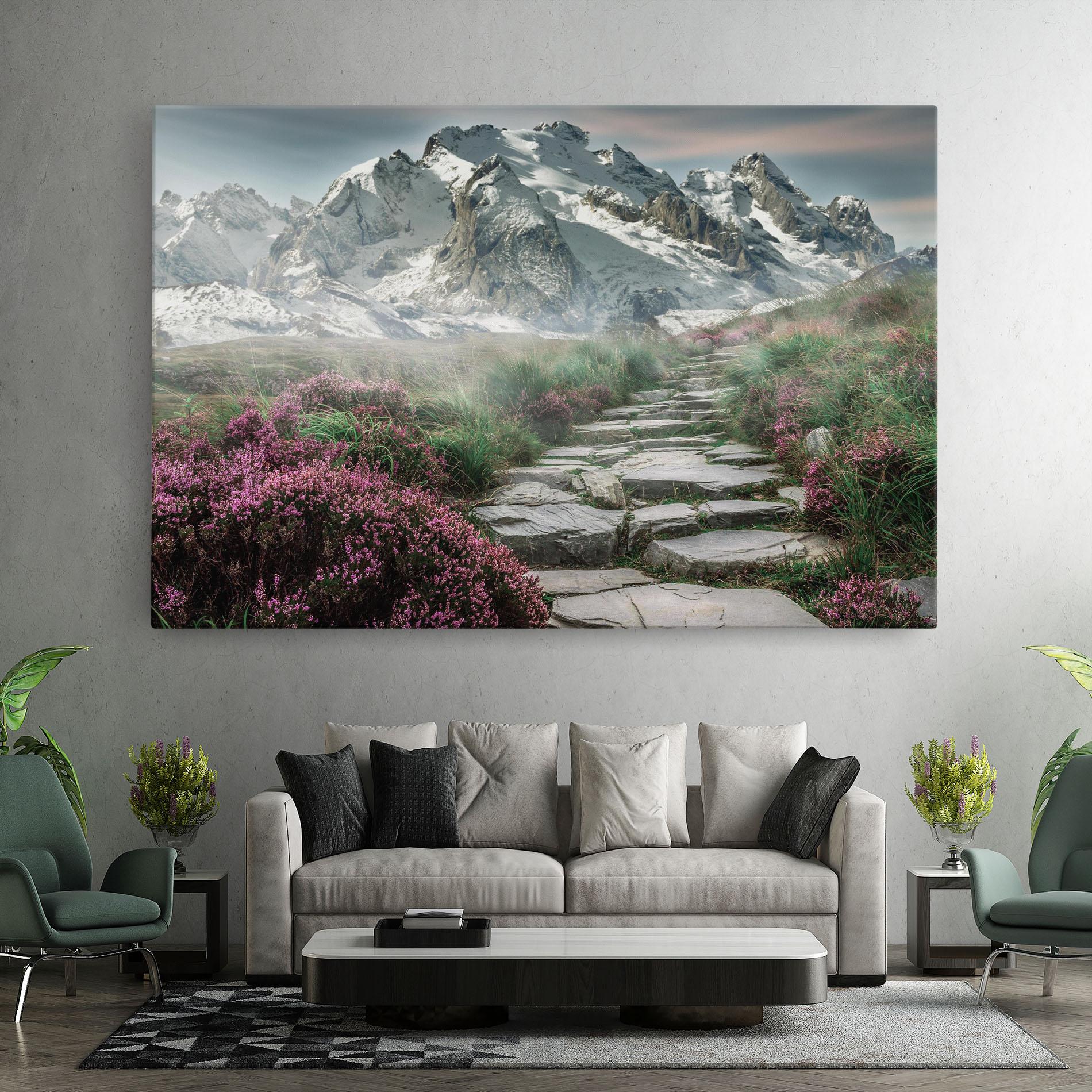 Tablou Canvas Mountain Spring View mockup 7