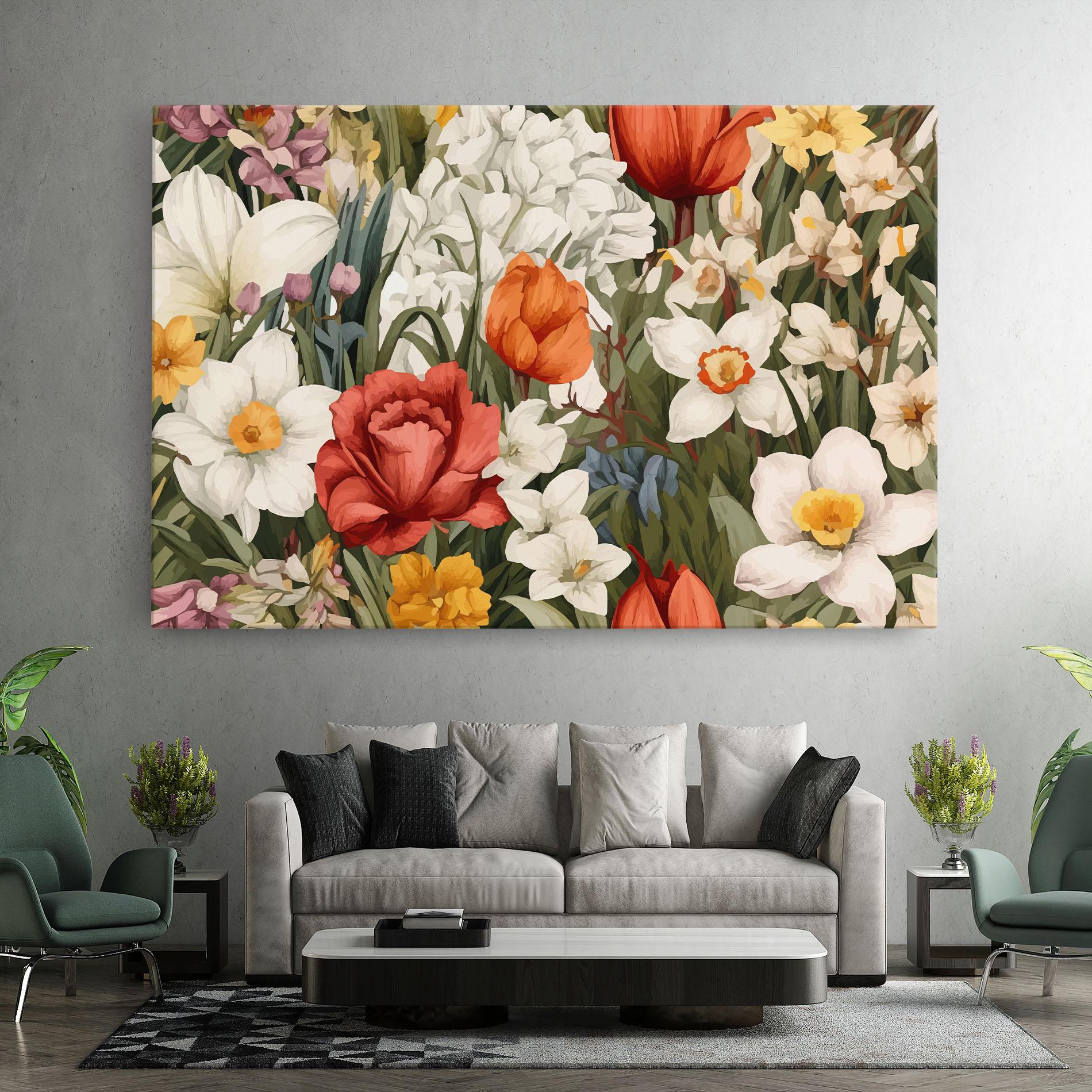 Tablou Canvas Orange Red Spring mockup 7