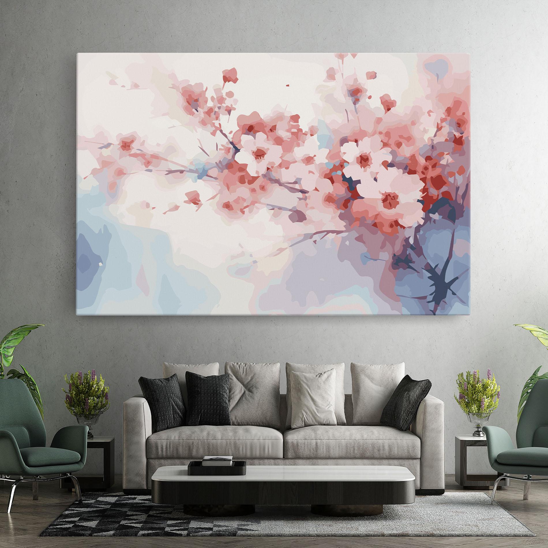 Tablou Canvas Pastel Spring Flowers mockup 7