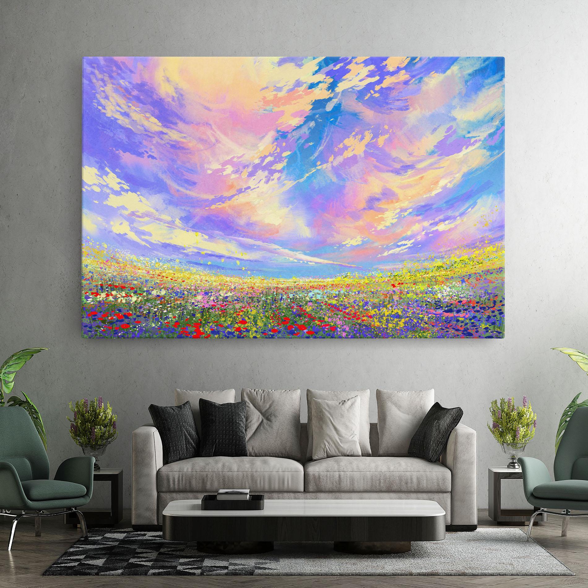 Tablou Canvas Spring Field mockup 7