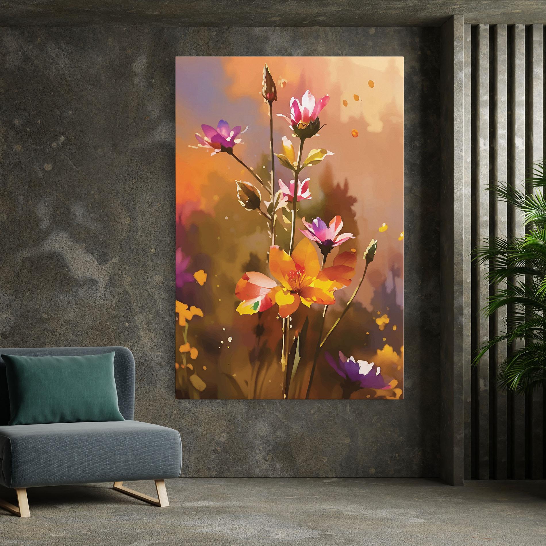 Tablou Canvas Orange Pink Spring mockup 7