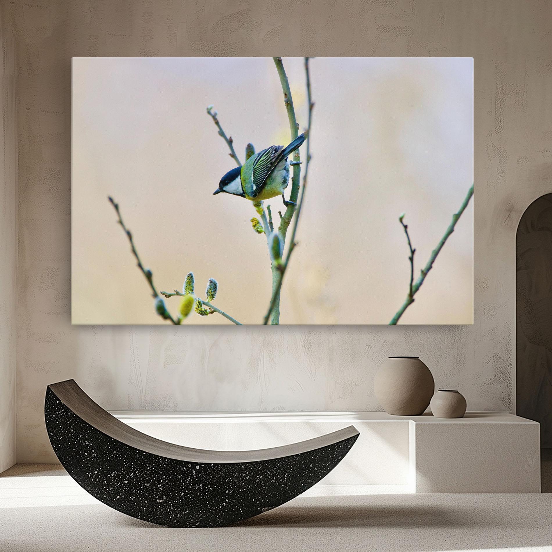 Tablou Canvas Beautiful Spring Bird mockup 8