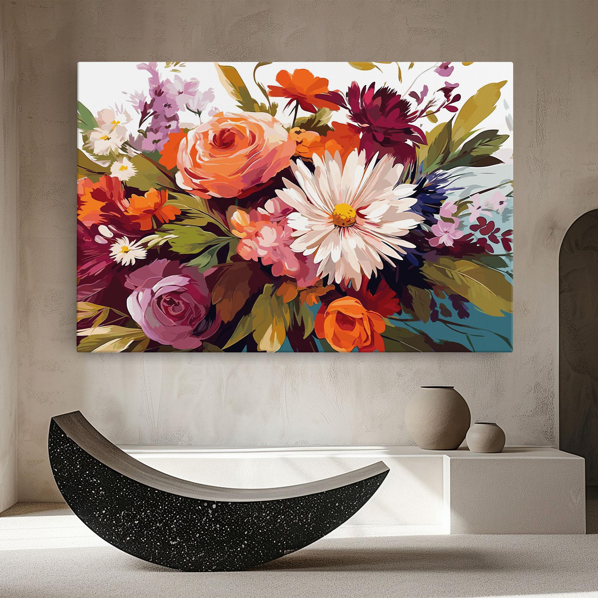 Tablou Canvas Cream Orange Spring mockup 8