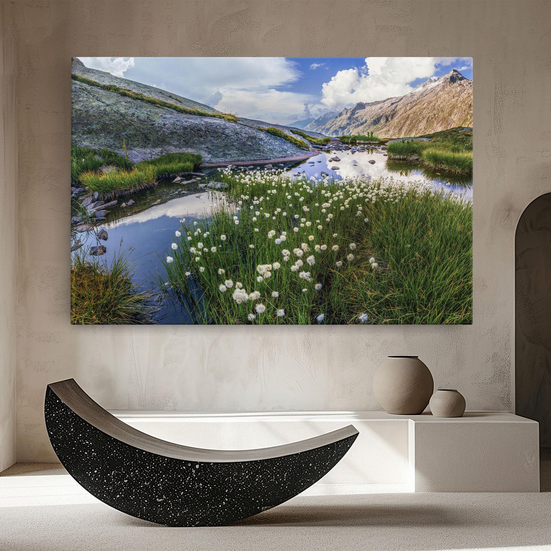 Tablou Canvas Lake Spring View mockup 8