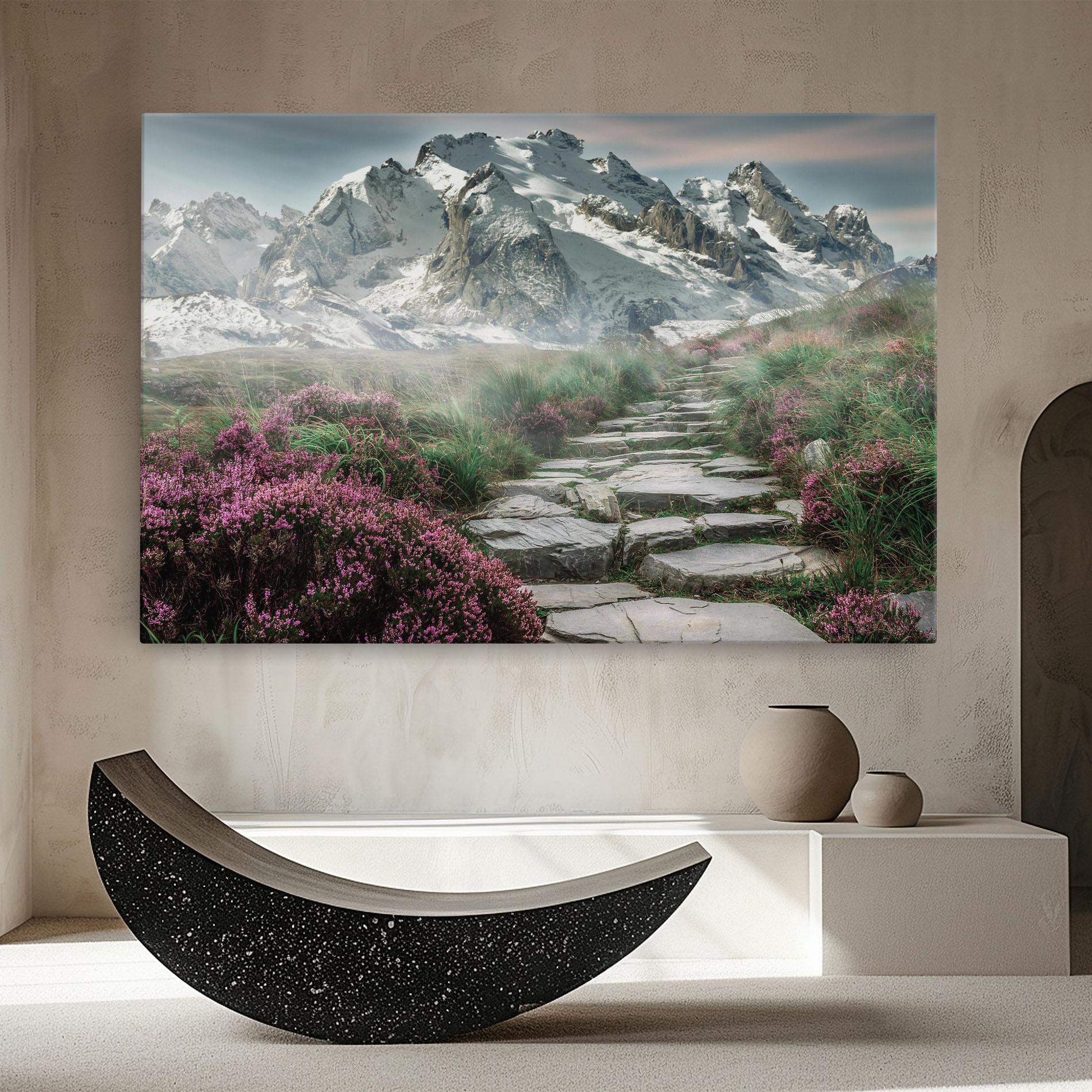 Tablou Canvas Mountain Spring View mockup 8