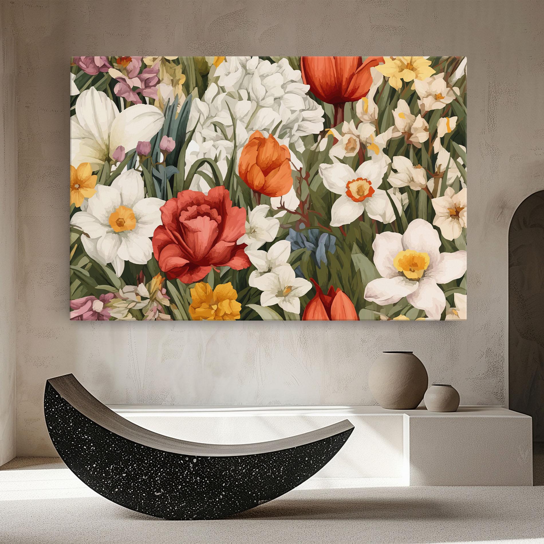 Tablou Canvas Orange Red Spring mockup 8