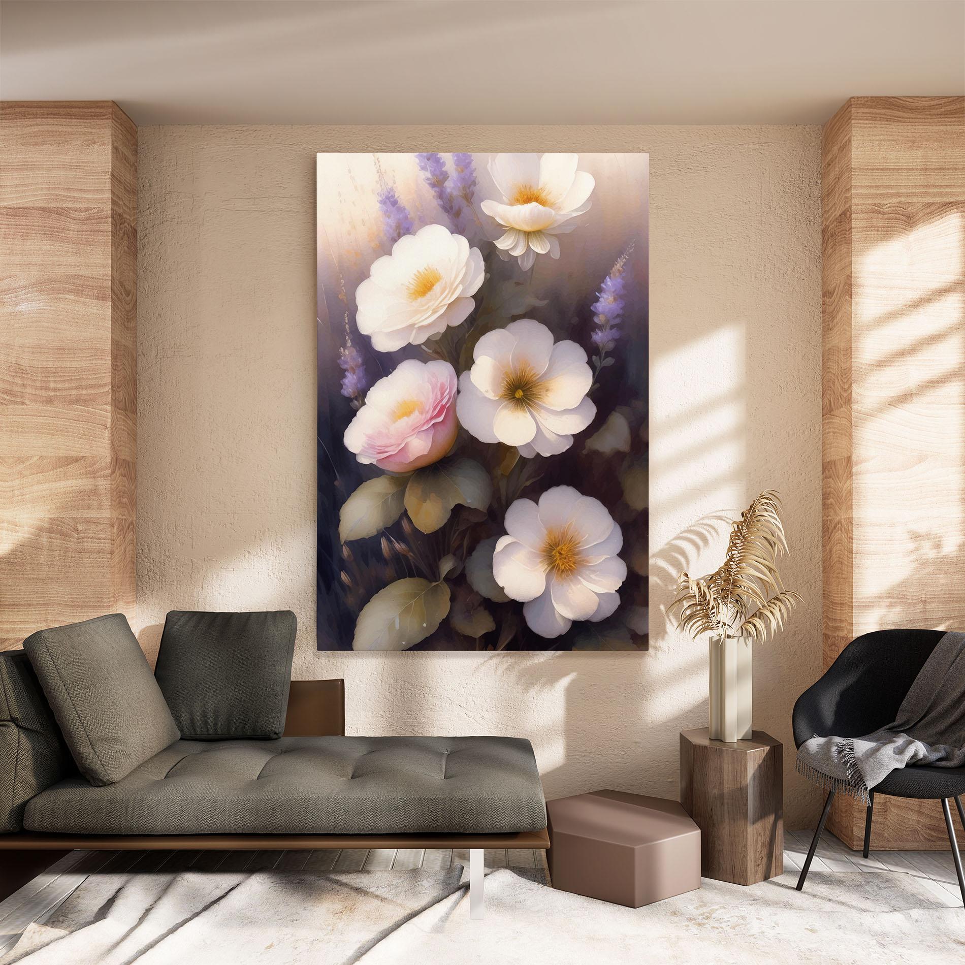 Tablou Canvas Cream Flower Spring mockup 8