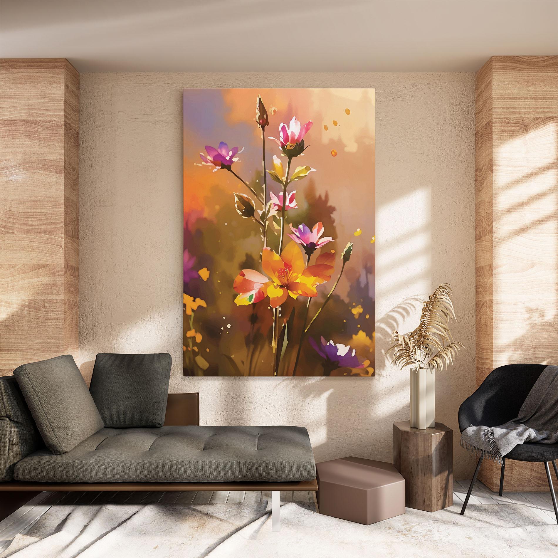 Tablou Canvas Orange Pink Spring mockup 8