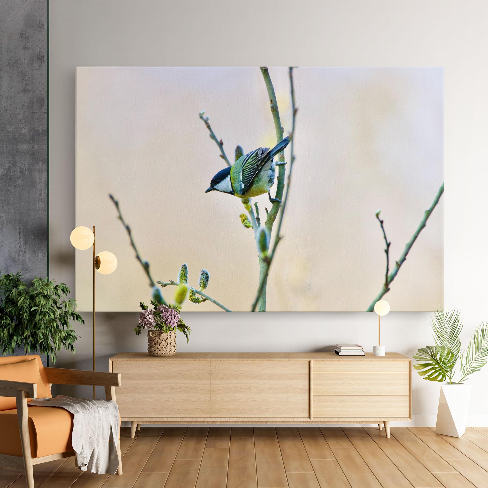 Tablou Canvas Beautiful Spring Bird mockup 9