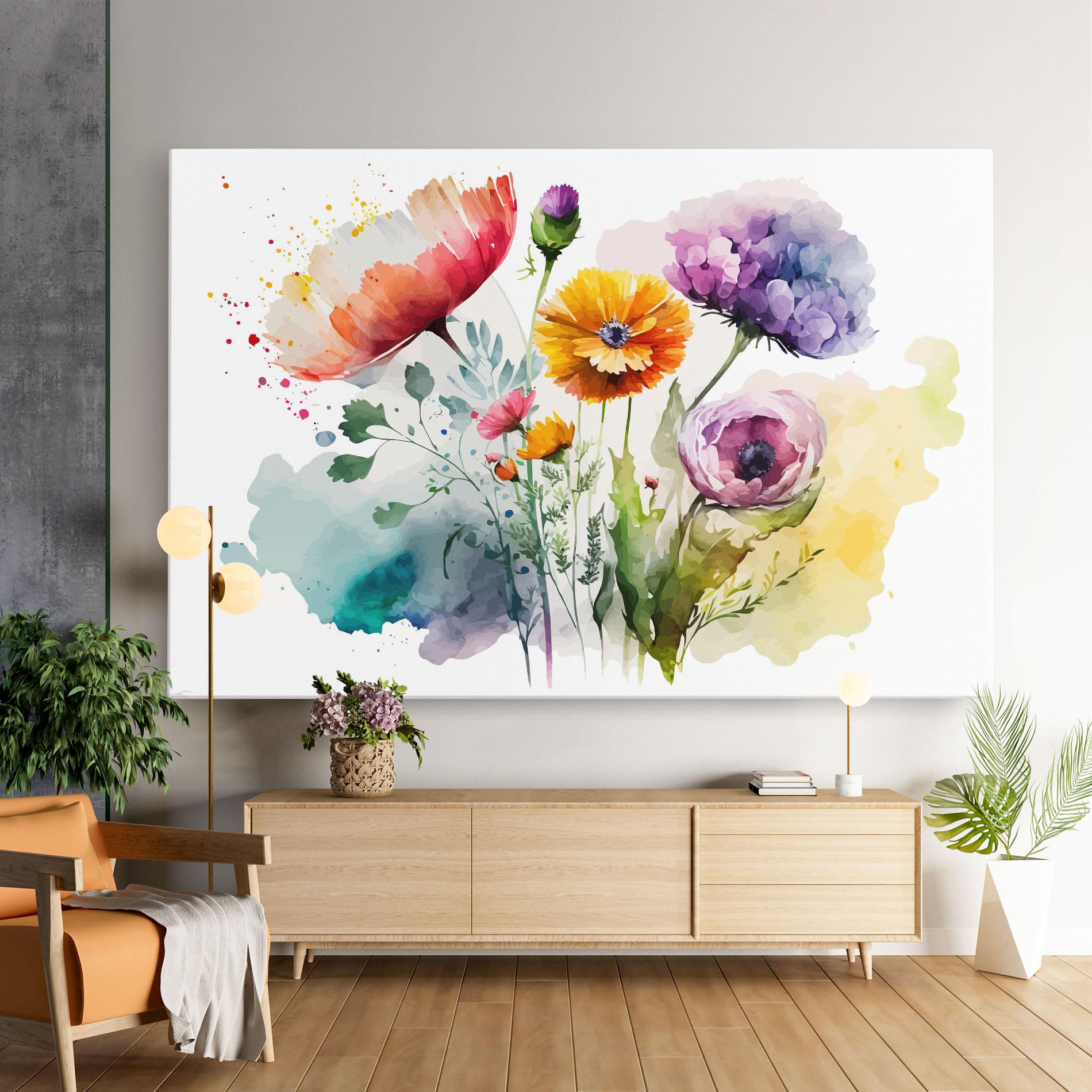 Tablou Canvas Beautiful Spring Flowers mockup 9