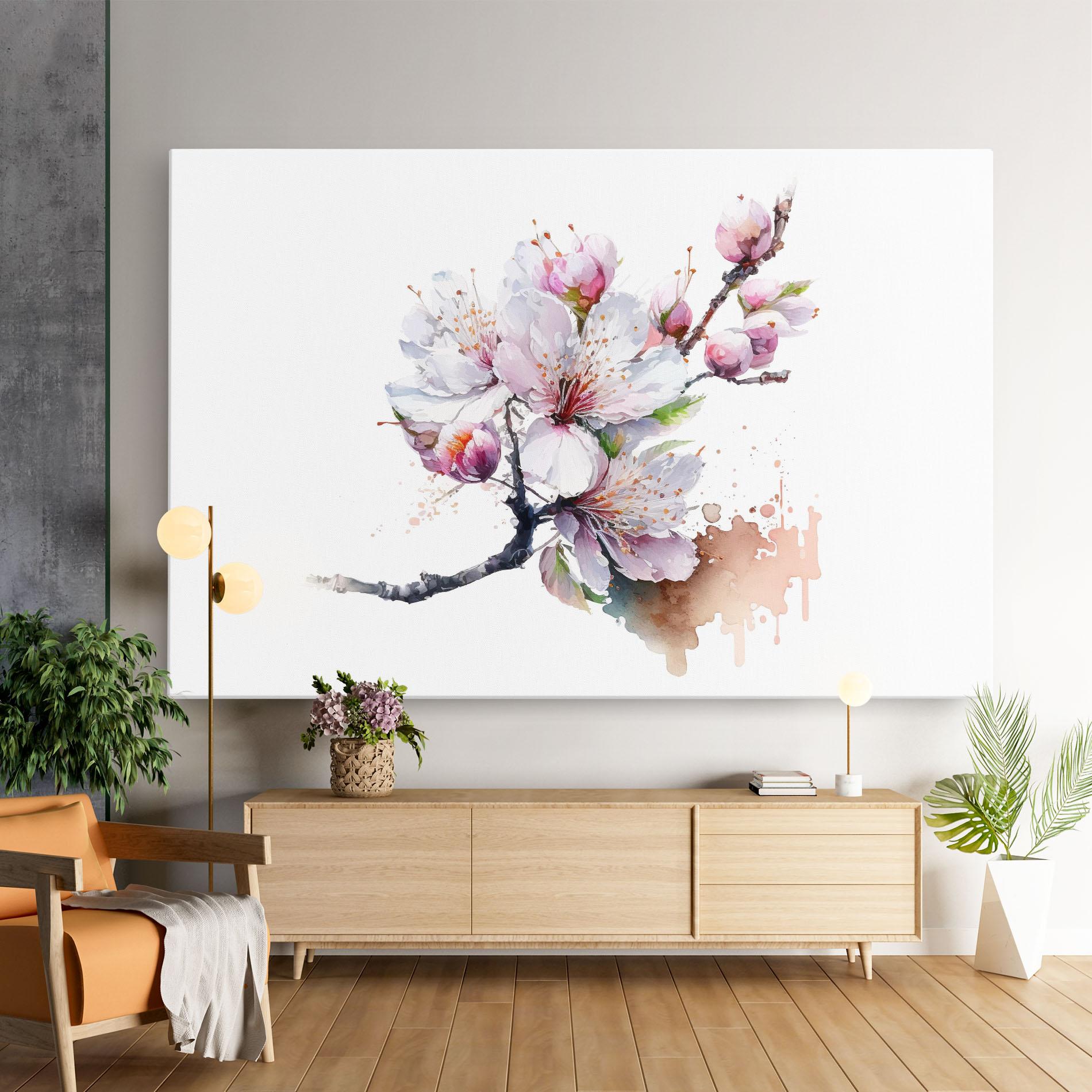 Tablou Canvas Cherry Spring Art mockup 9