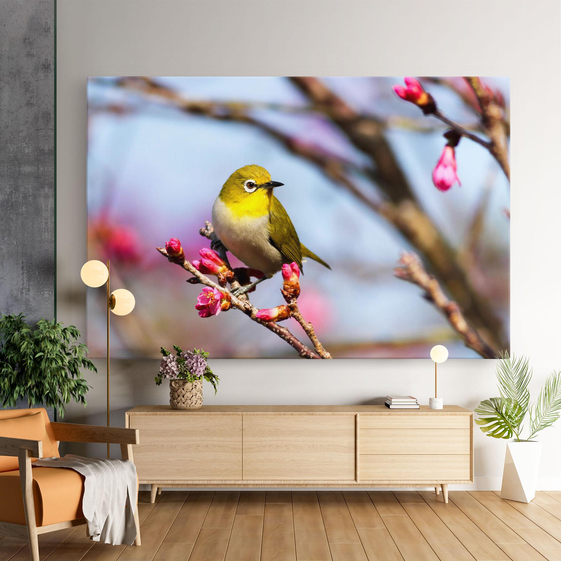 Tablou Canvas Cute Pink Flower Buds mockup 9