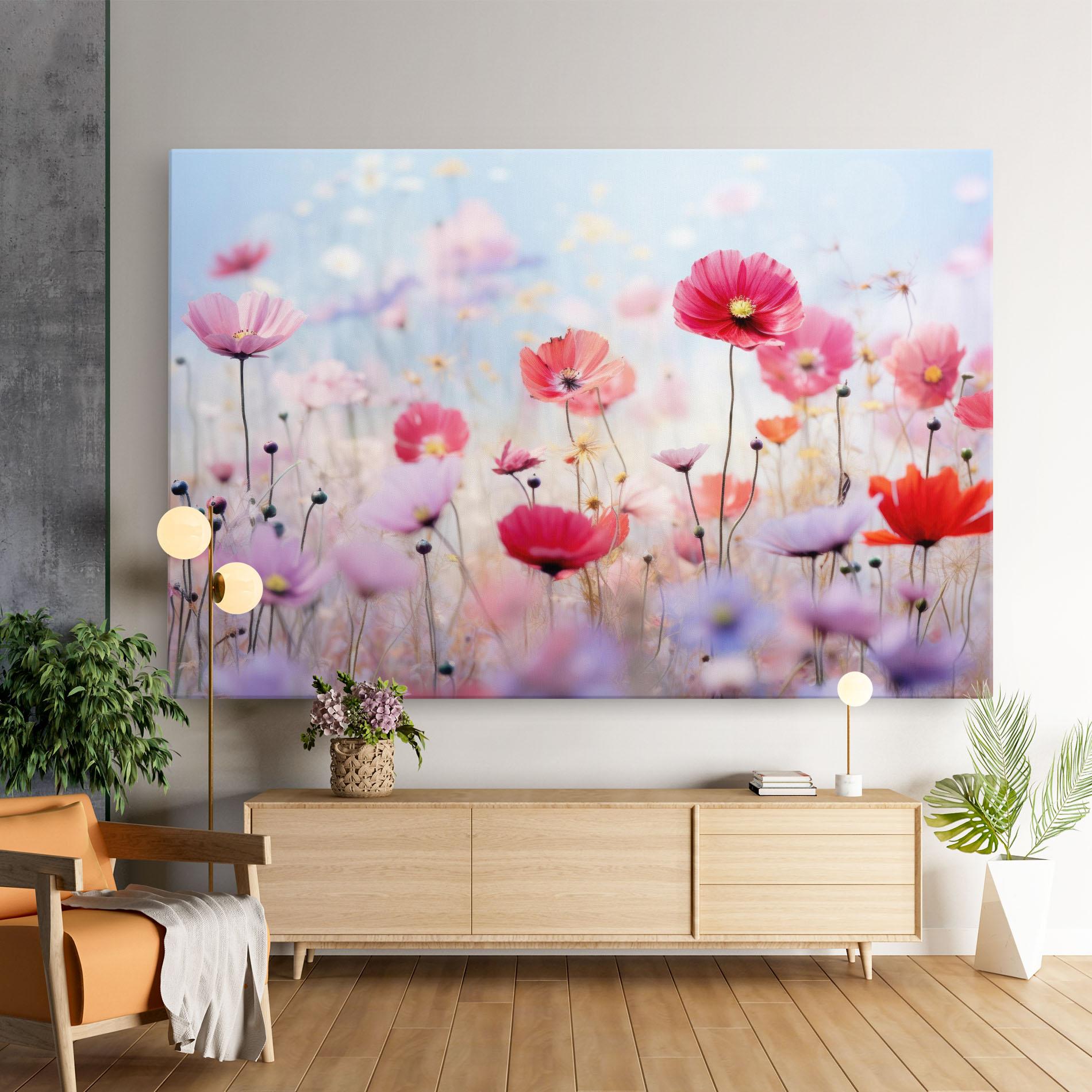 Tablou Canvas Dreamy Sprig Pink Flower mockup 9