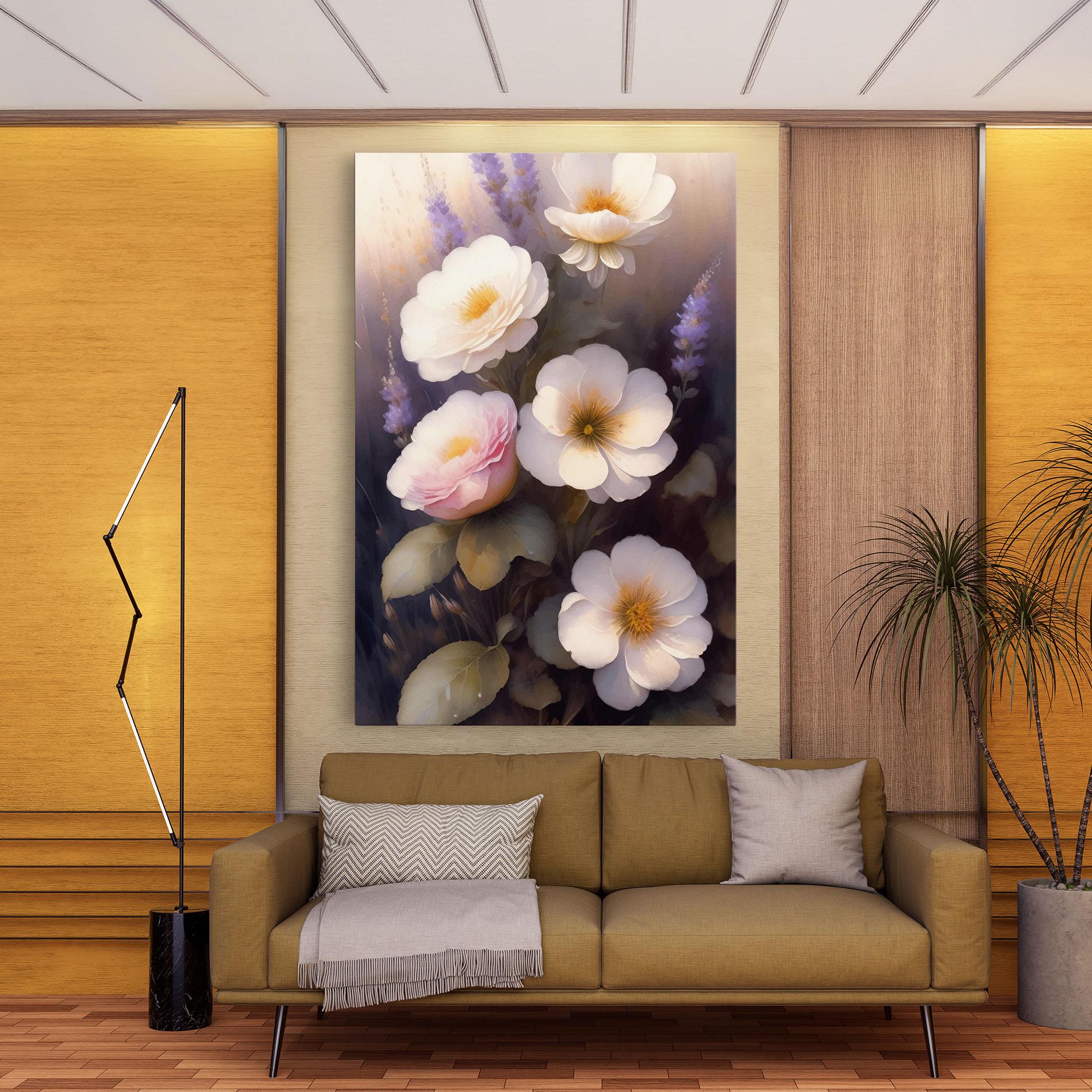 Tablou Canvas Cream Flower Spring mockup 9