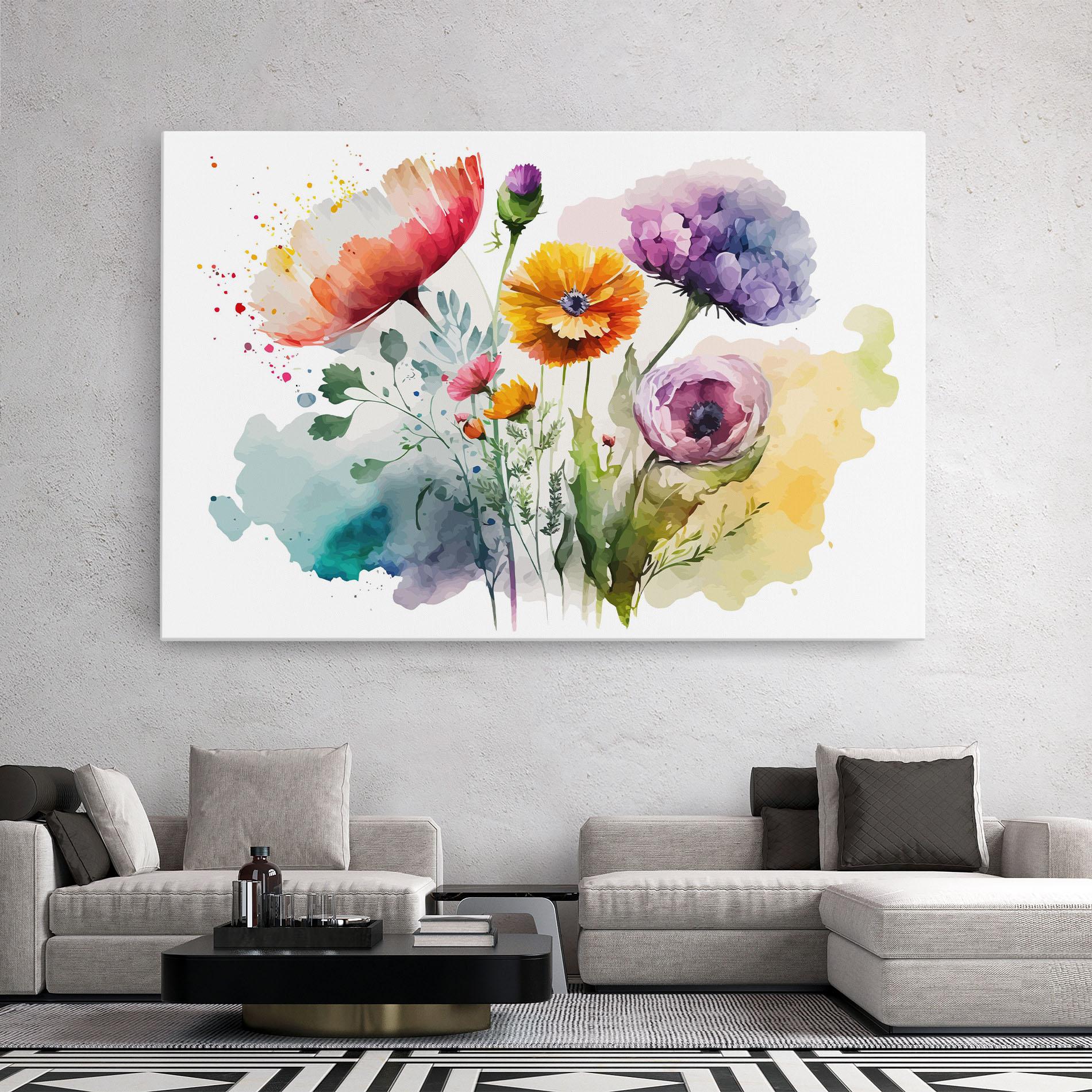 Tablou Canvas Beautiful Spring Flowers mockup 2