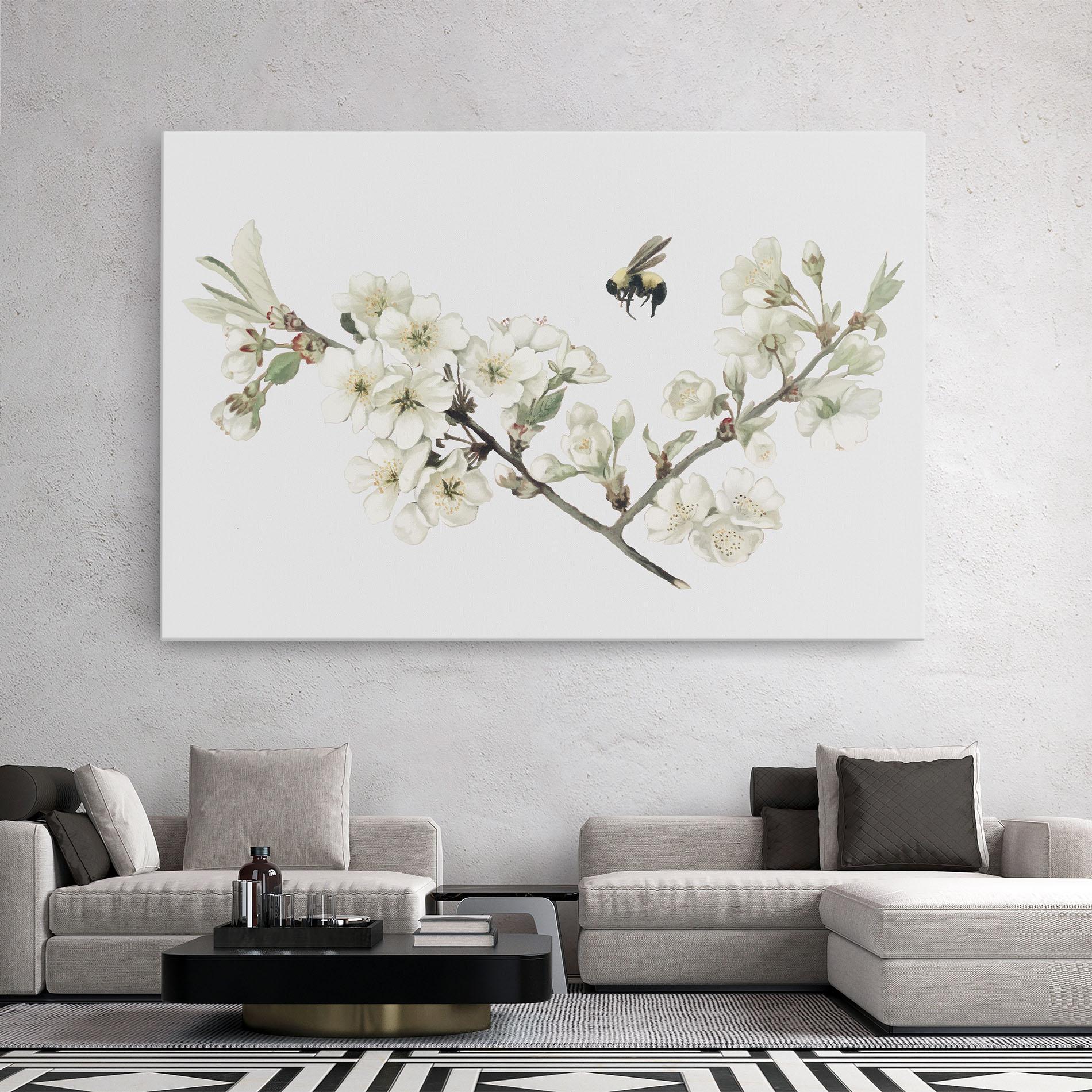 Tablou Canvas Bee Spring Flower mockup 2