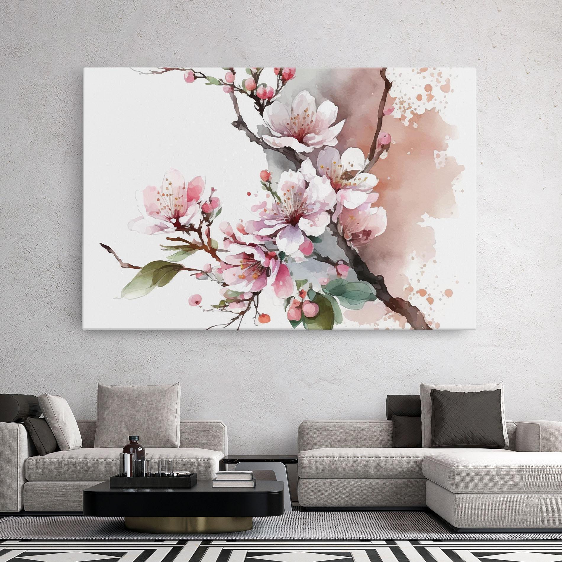 Tablou Canvas Cherry Spring Flower mockup 2