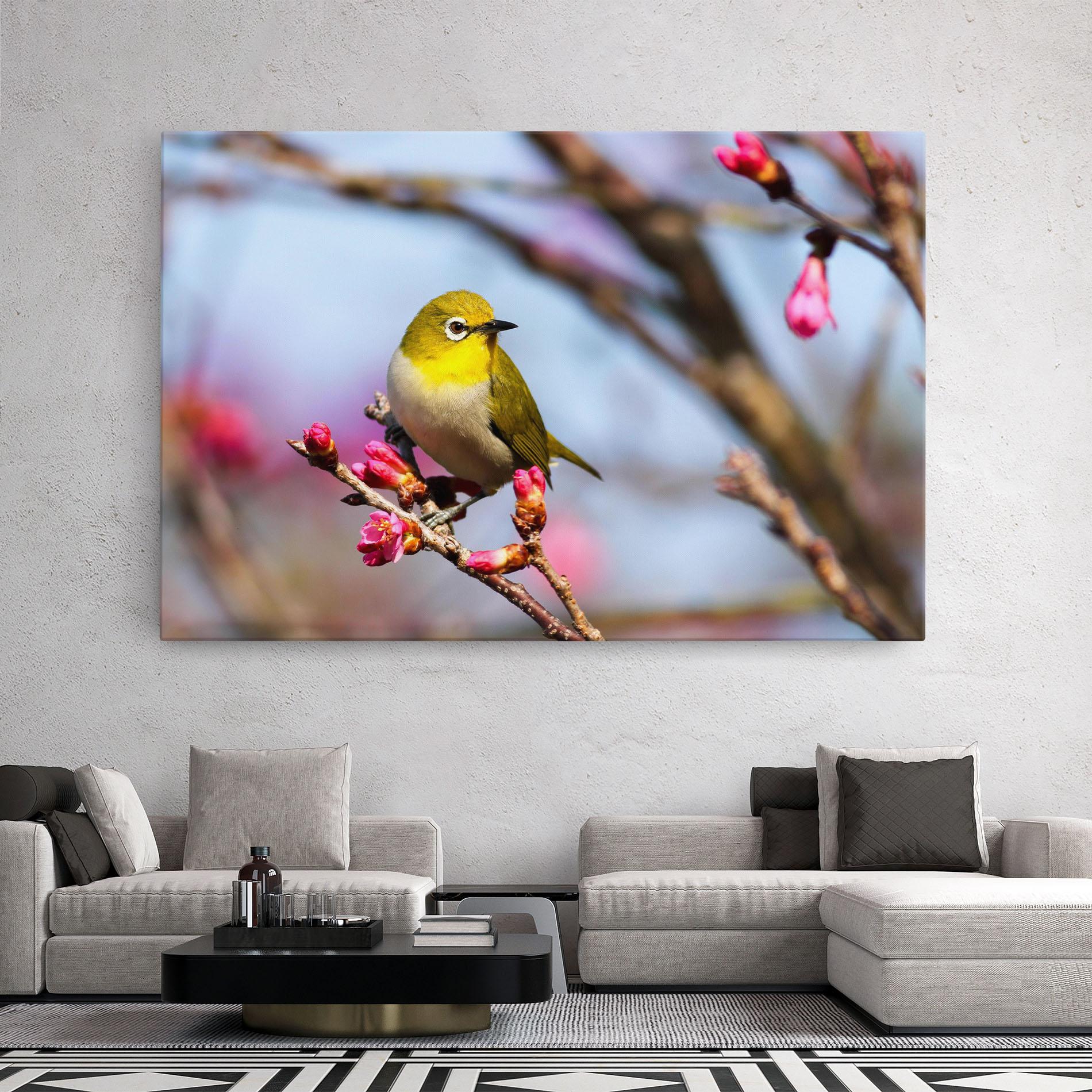 Tablou Canvas Cute Pink Flower Buds mockup 2