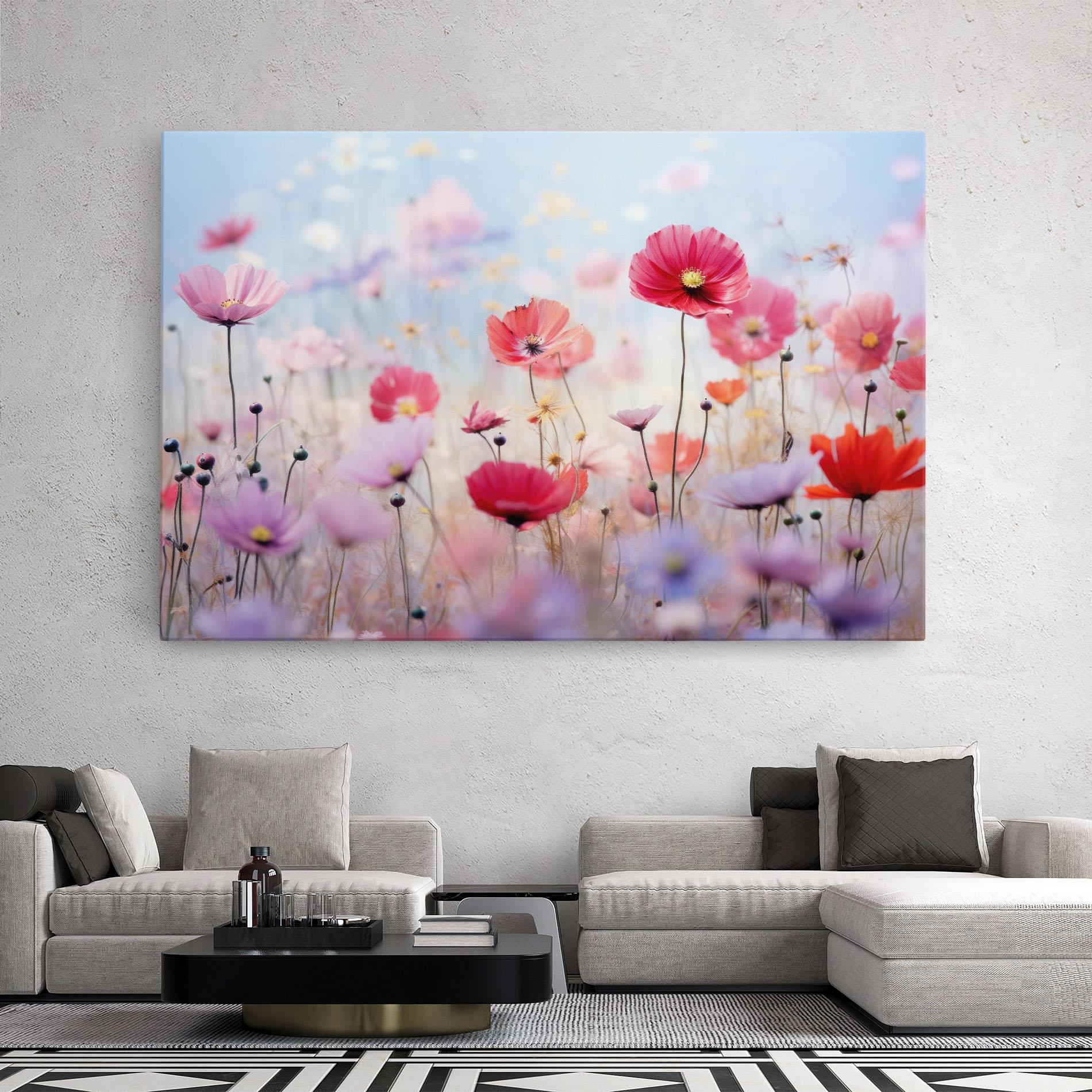 Tablou Canvas Dreamy Sprig Pink Flower mockup 2