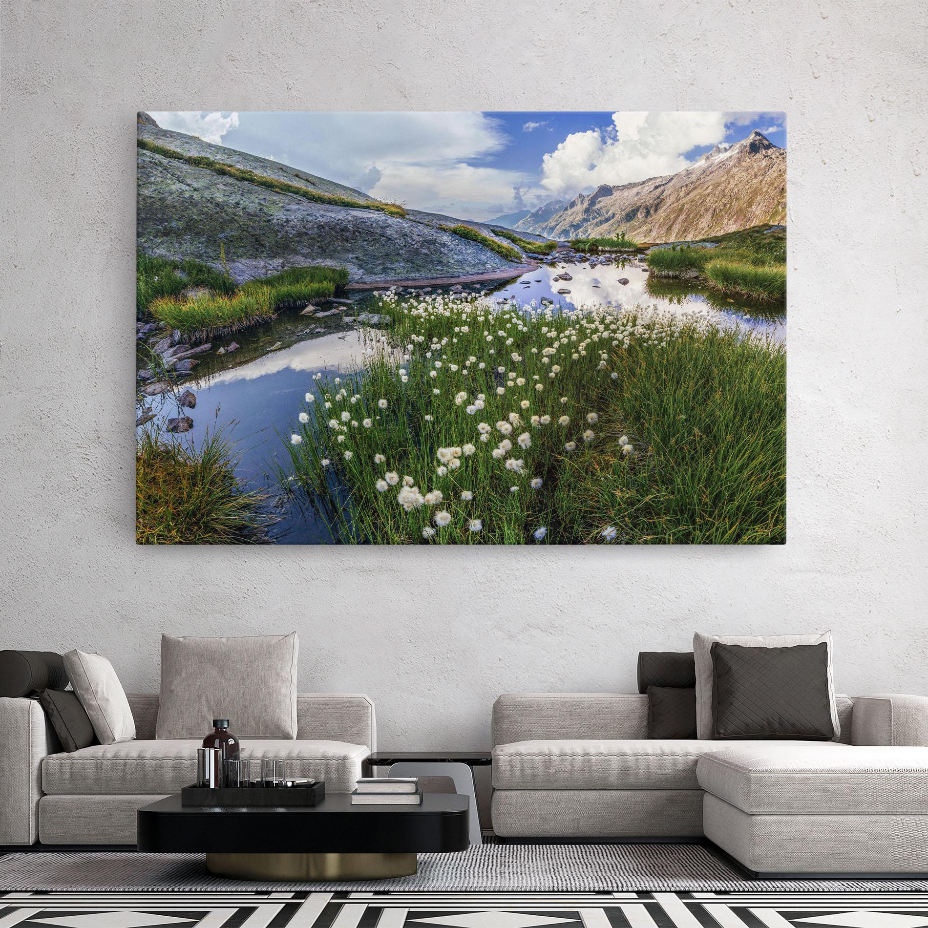 Tablou Canvas Lake Spring View mockup 2