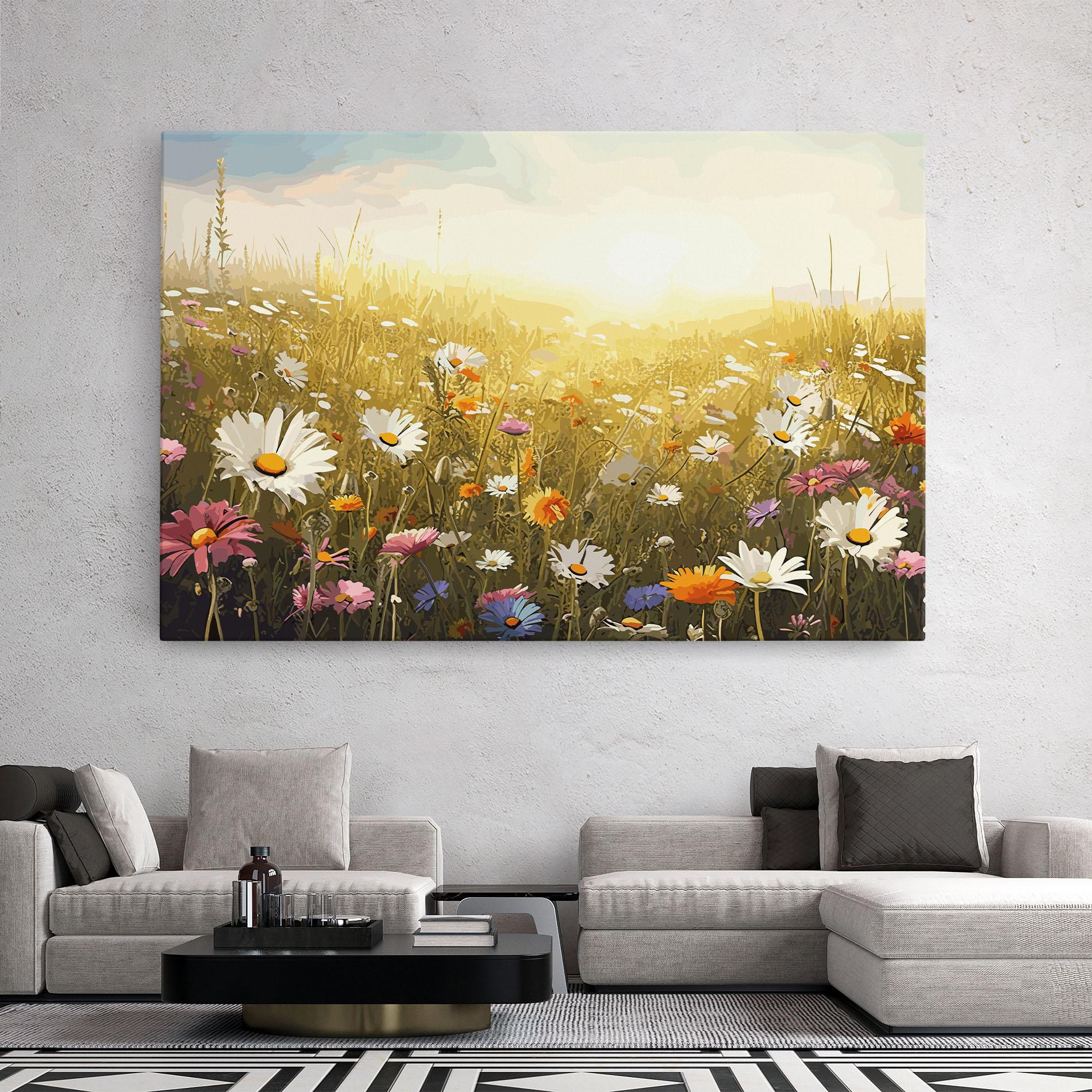 Tablou Canvas Spring Field Art mockup 2