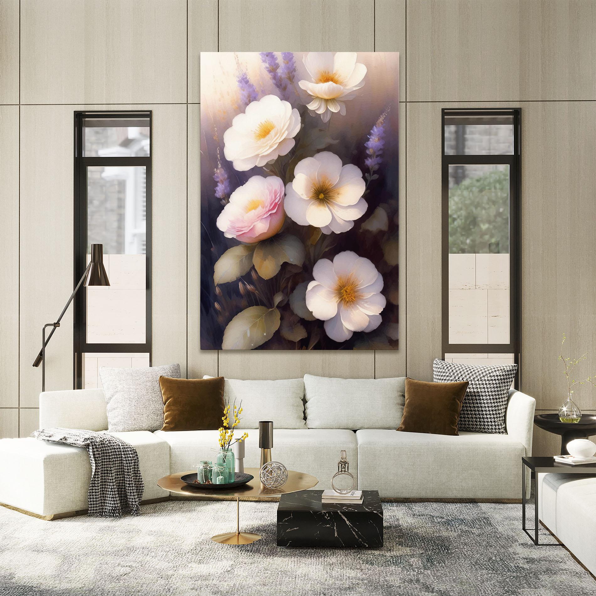 Tablou Canvas Cream Flower Spring mockup 2