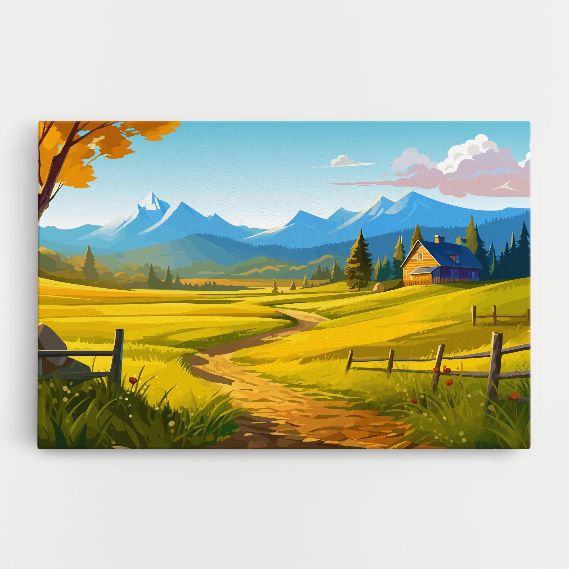 Tablou Canvas Daylight Rural View mockup 0