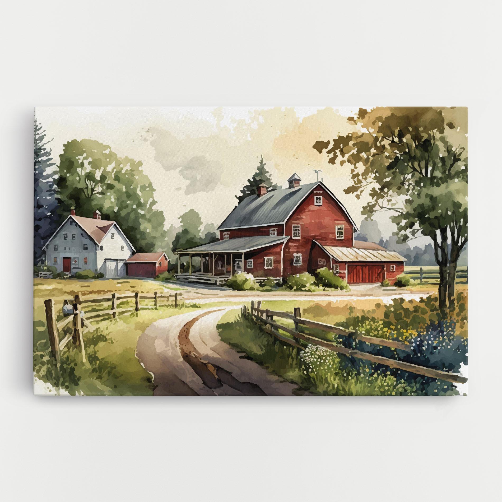 Tablou Canvas Farmhouse Painting mockup 0