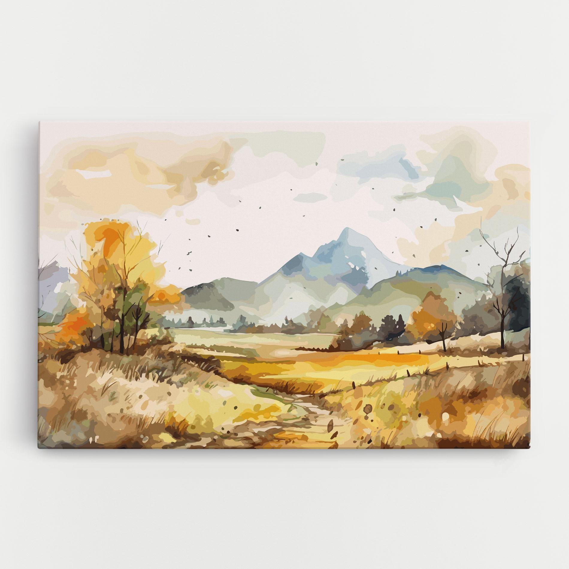 Tablou Canvas Mountain Rural View mockup 0