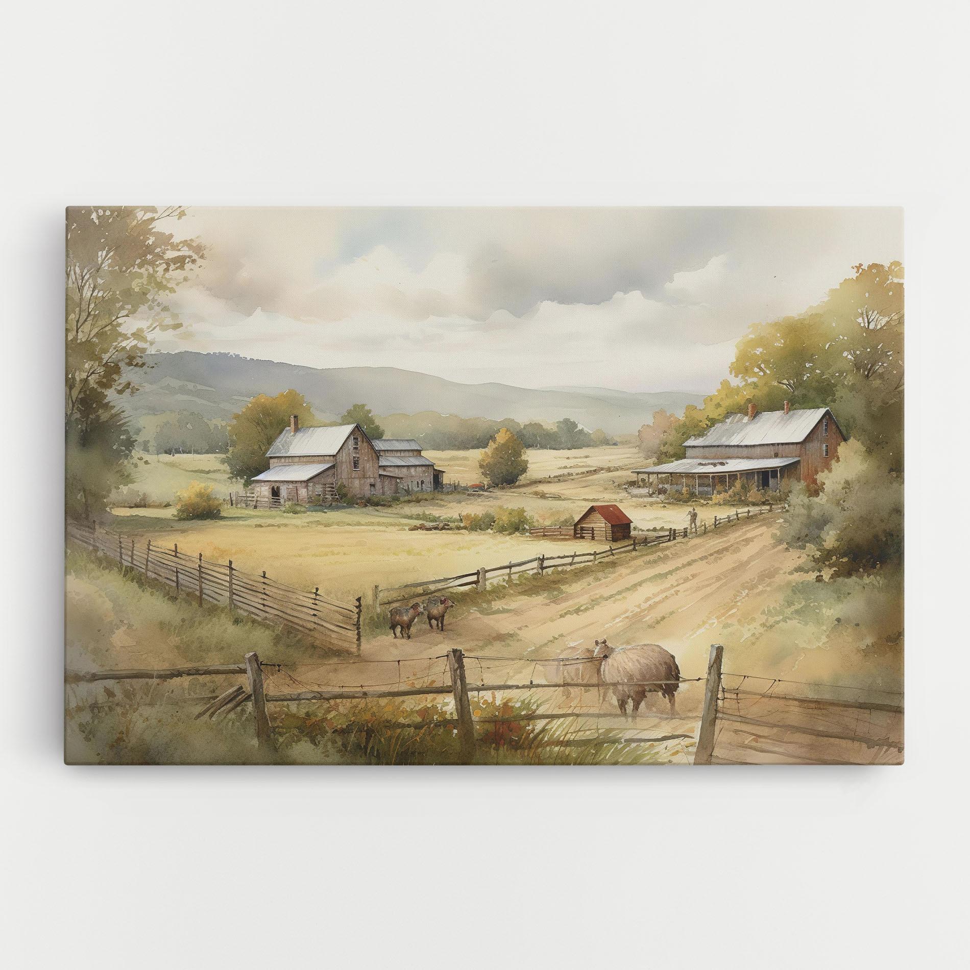 Tablou Canvas Rural Field mockup 0