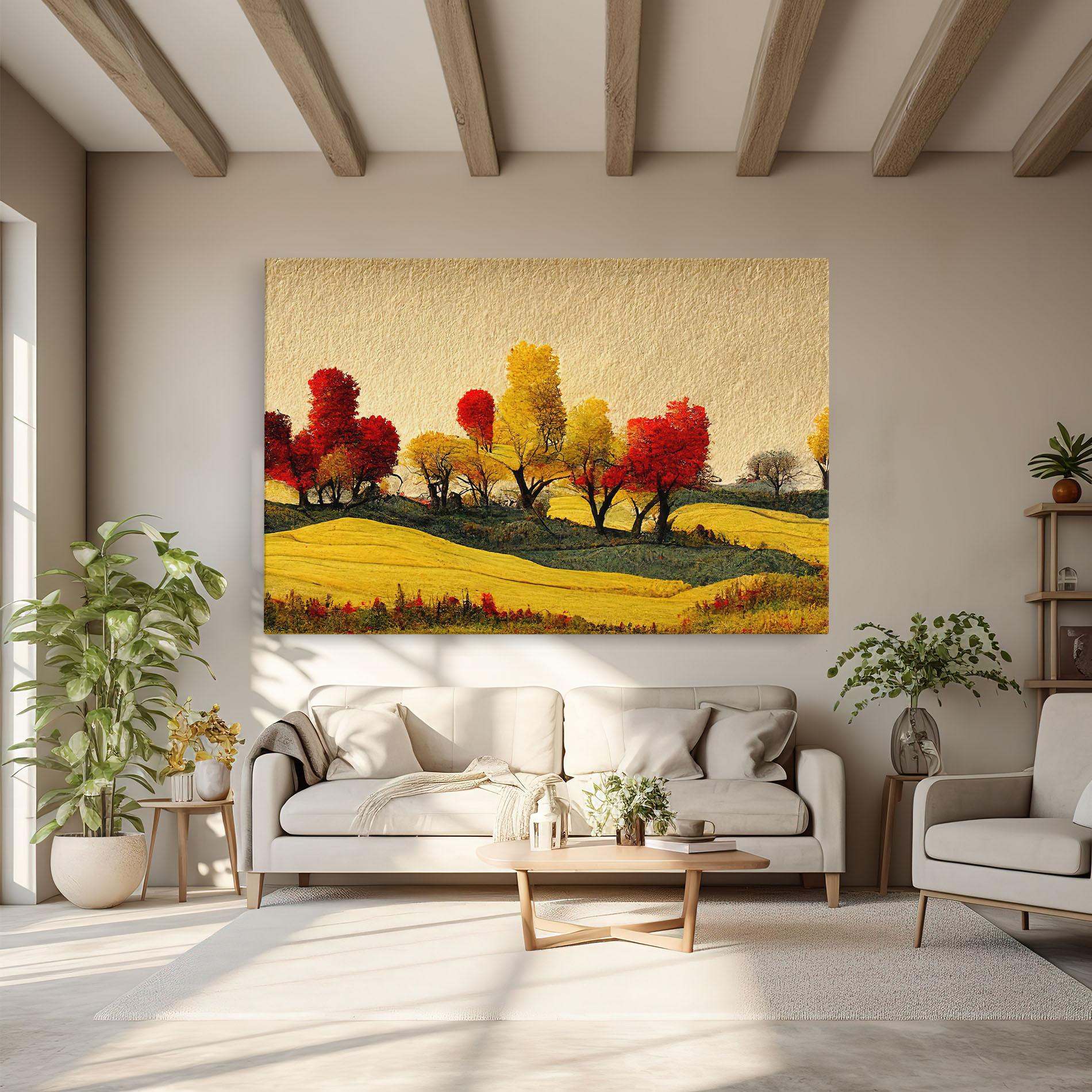 Tablou Canvas Autumn Paper Style mockup 6