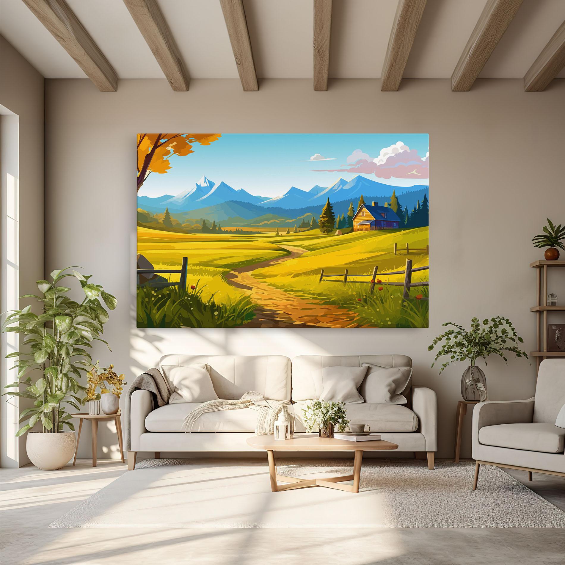 Tablou Canvas Daylight Rural View mockup 6