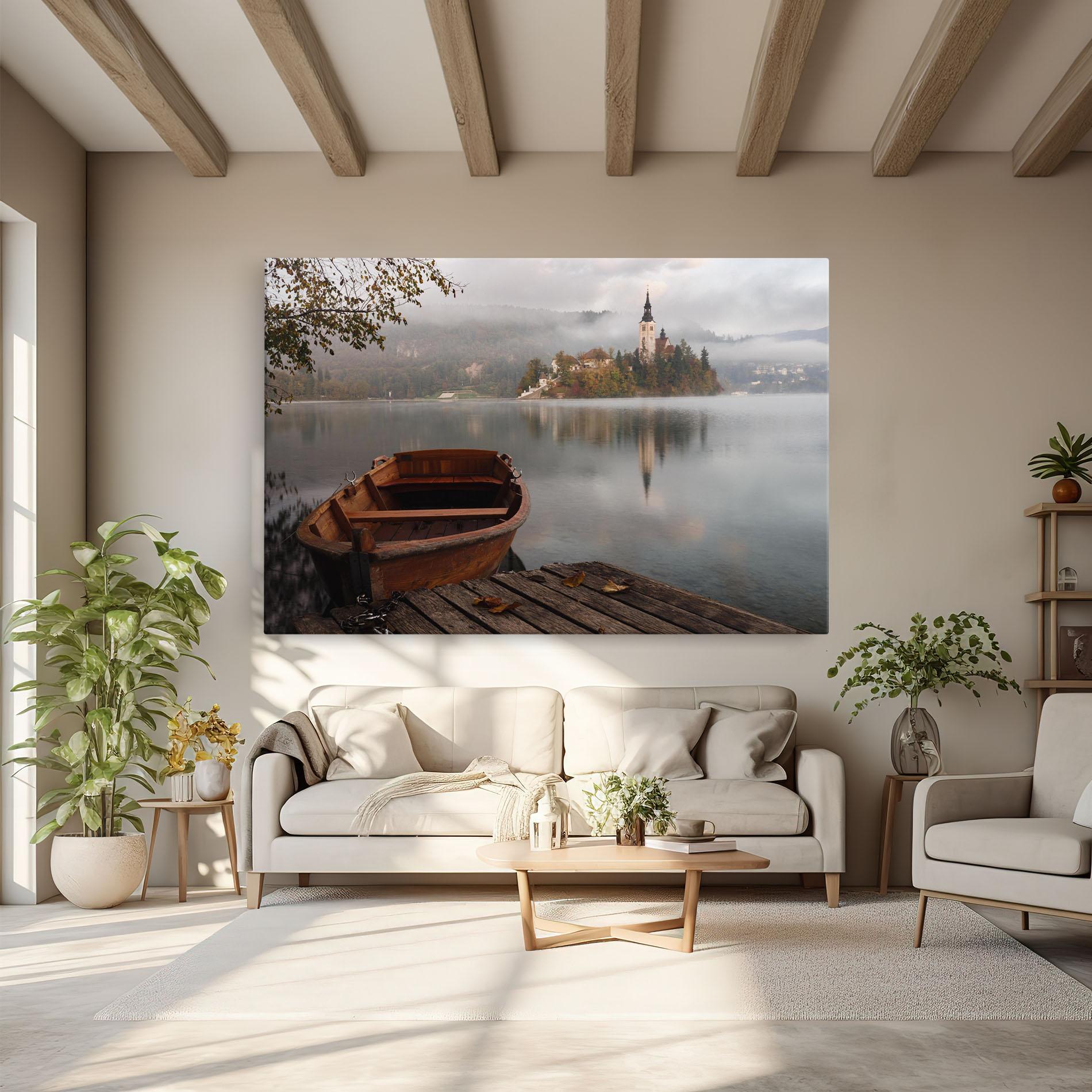 Tablou Canvas Lake Church mockup 6
