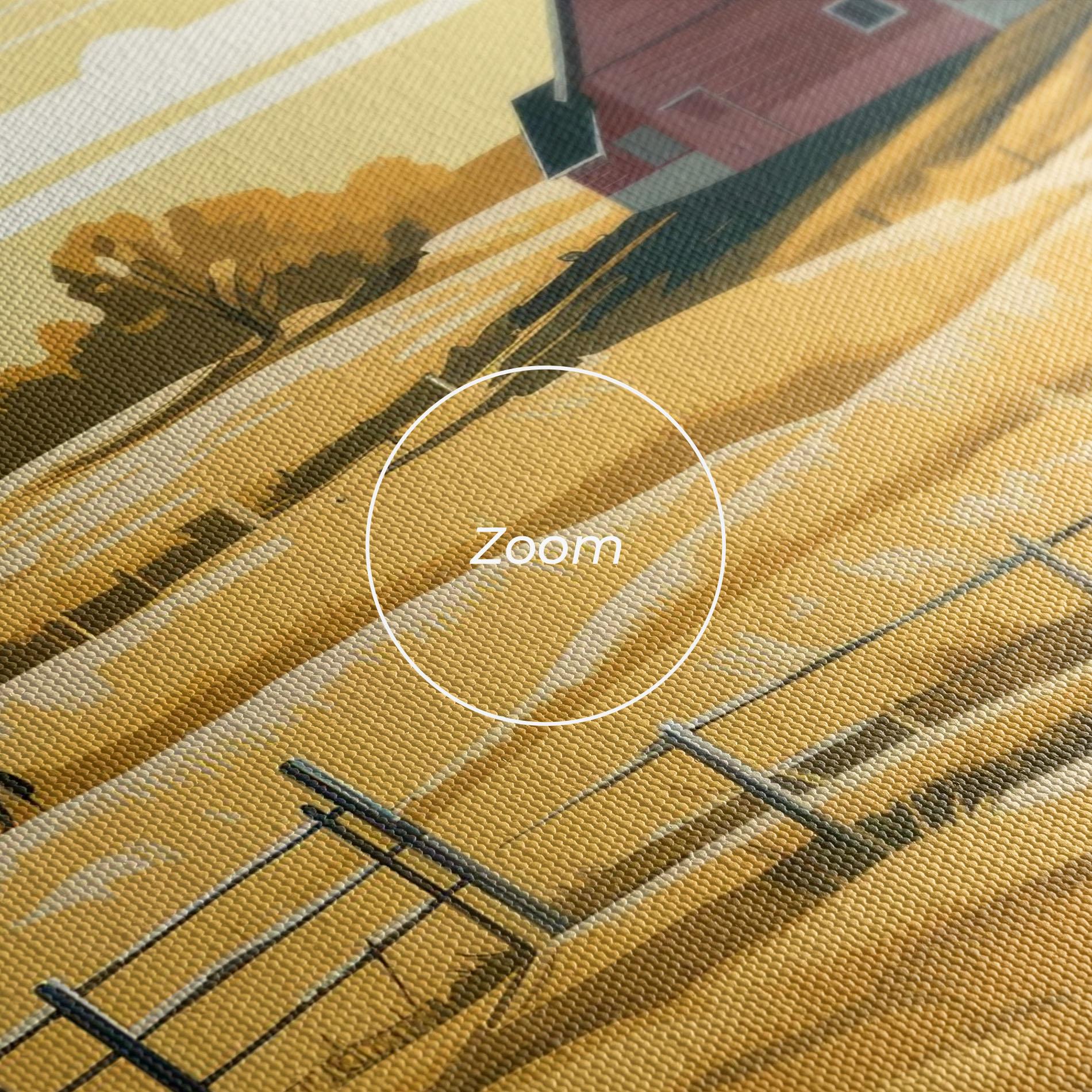 Tablou Canvas Cows Sunlight Farm mockup 3