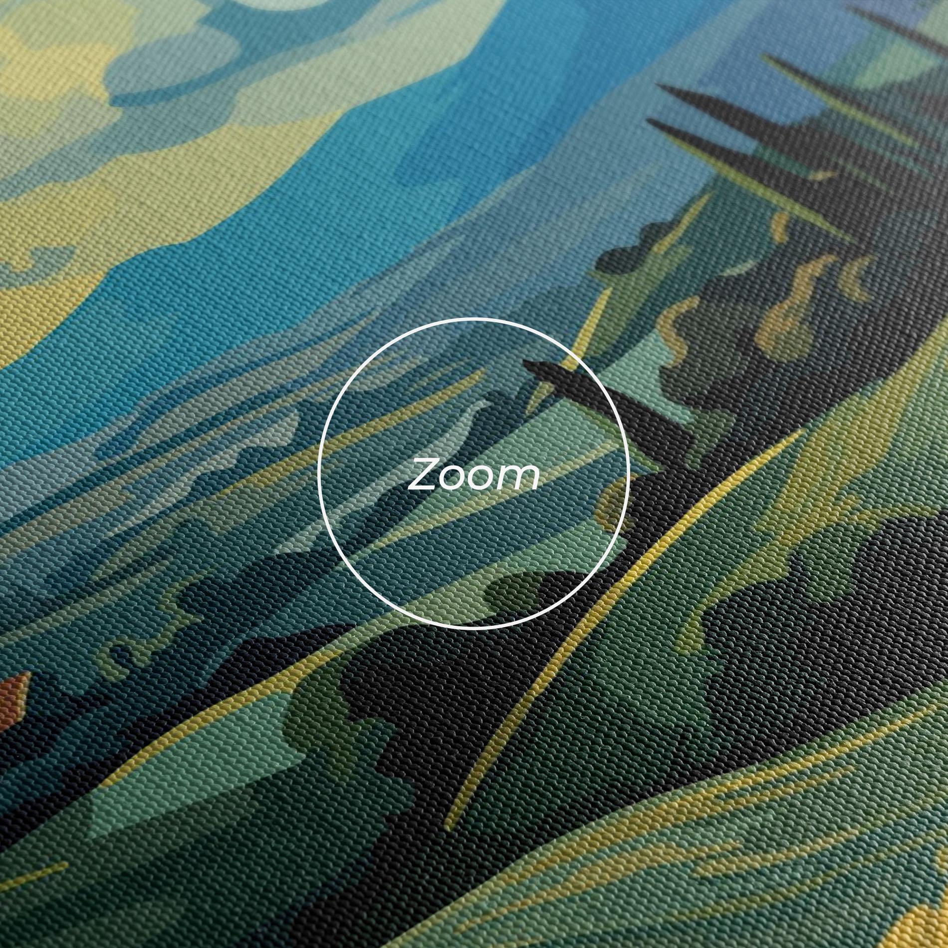 Tablou Canvas Fantasy Blue View mockup 3