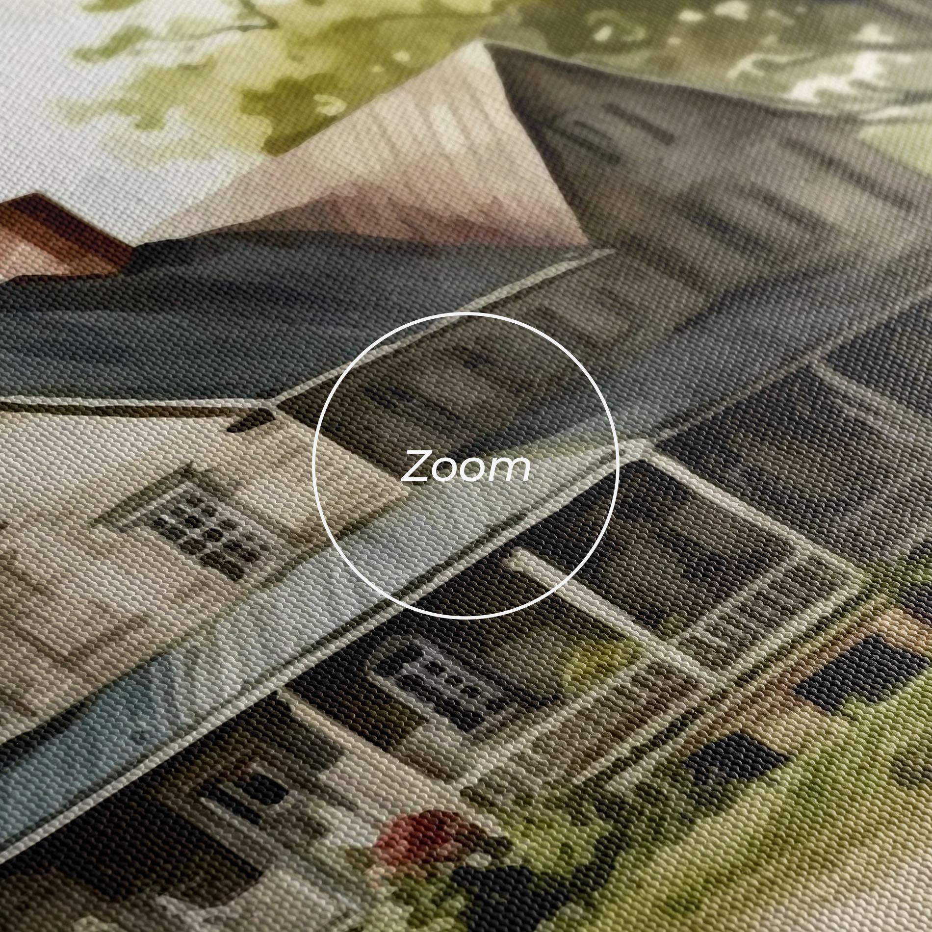 Tablou Canvas Farm Blue Car mockup 3