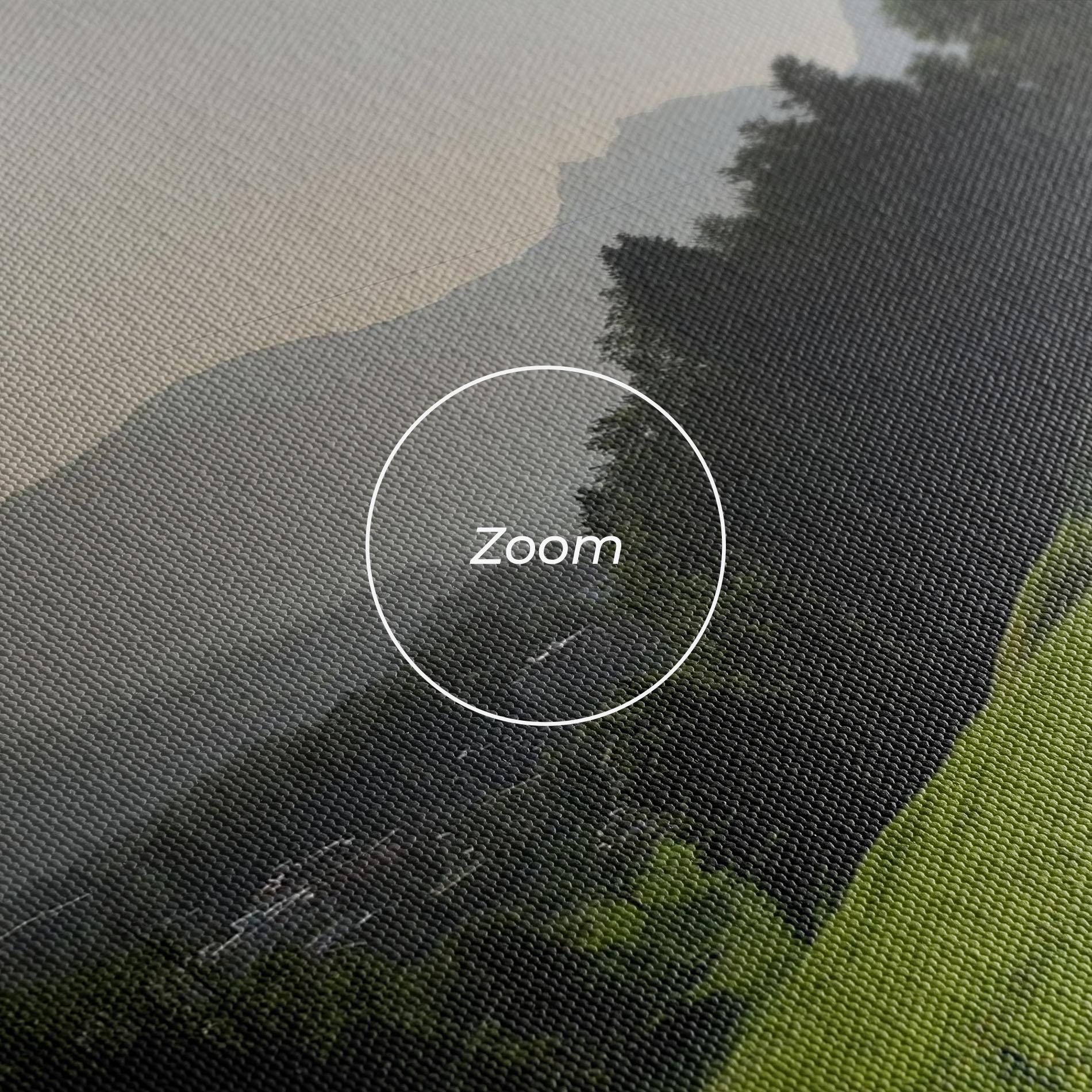 Tablou Canvas Foggy Rural Road mockup 3