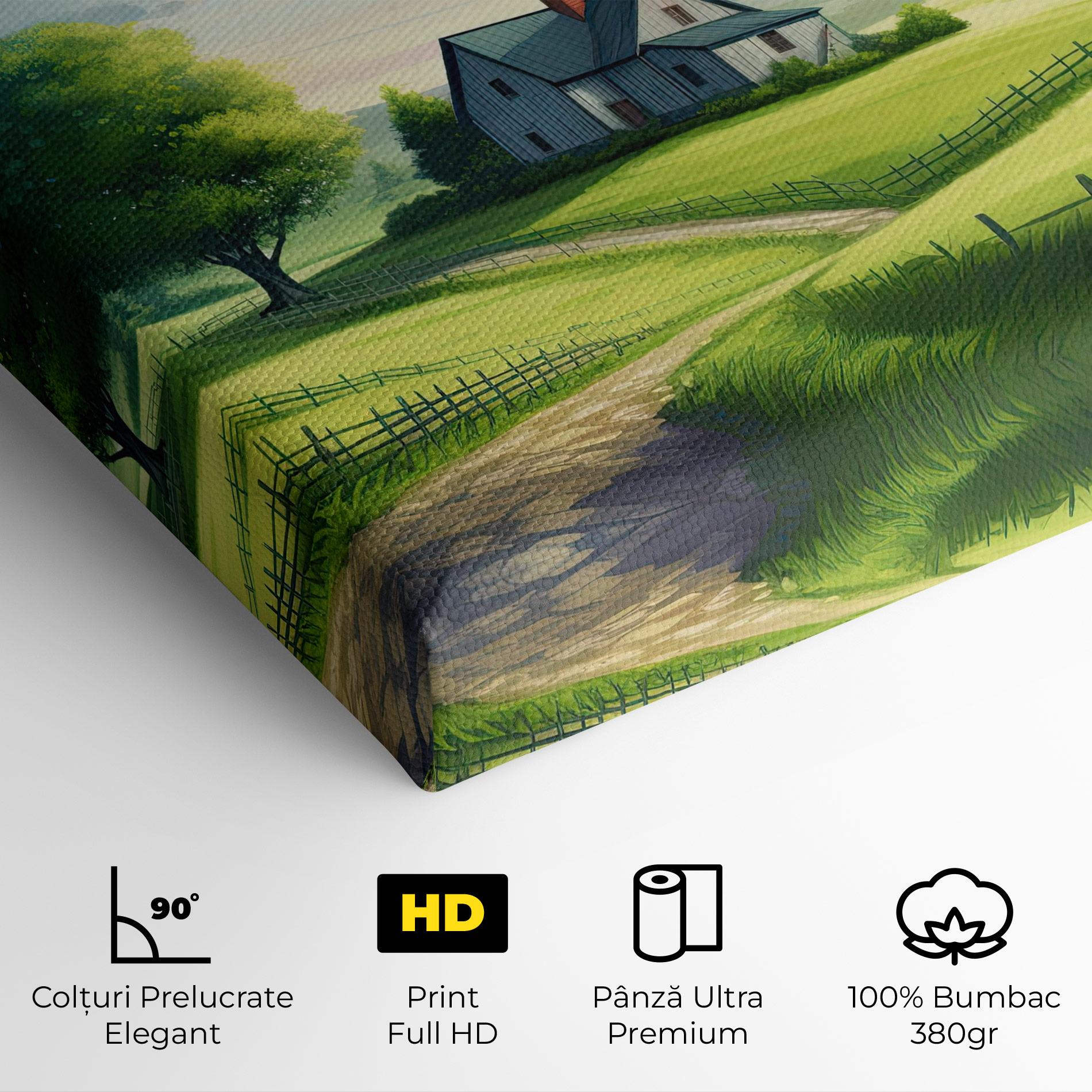 Tablou Canvas Calming Rural View mockup 4