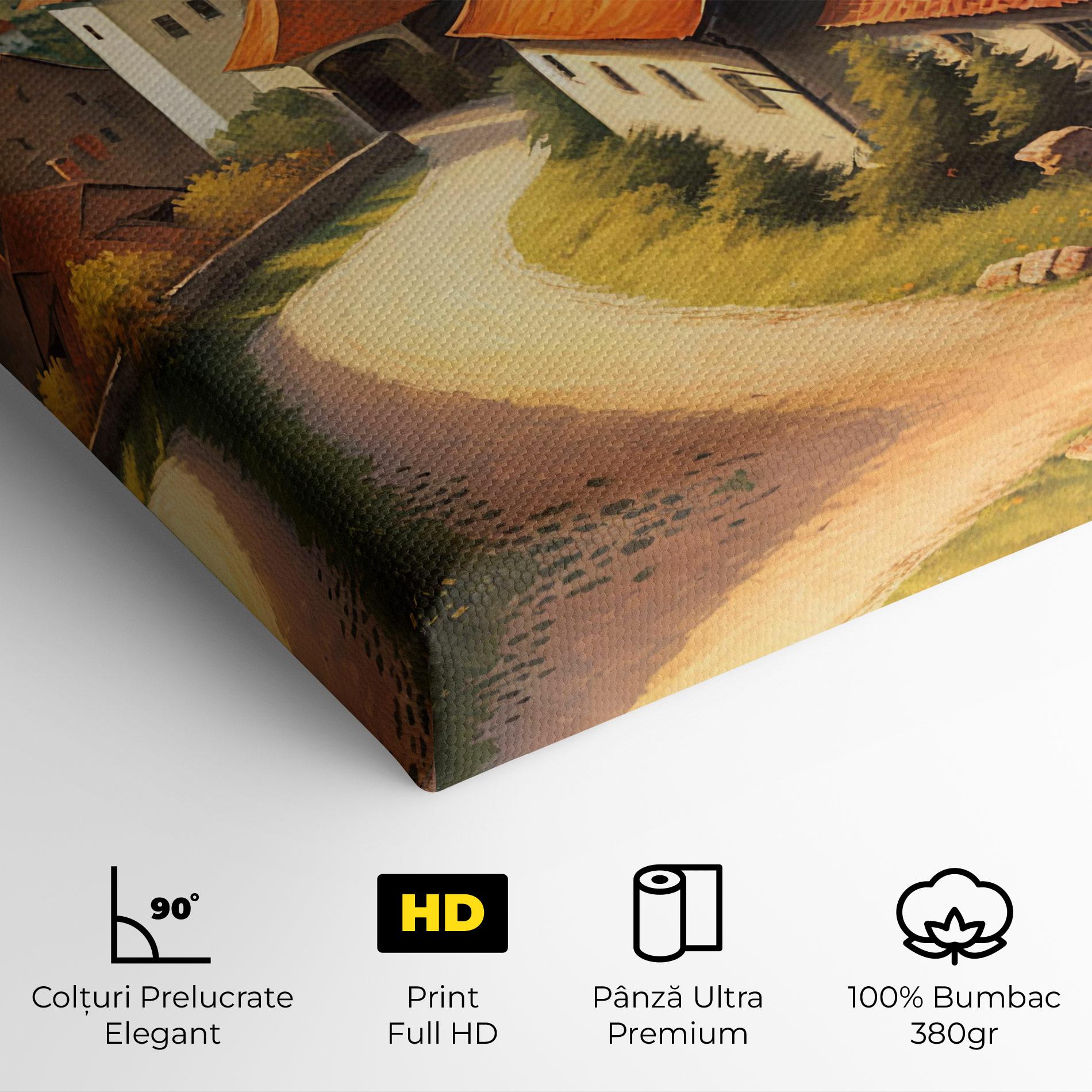 Tablou Canvas Countryside Village mockup 4