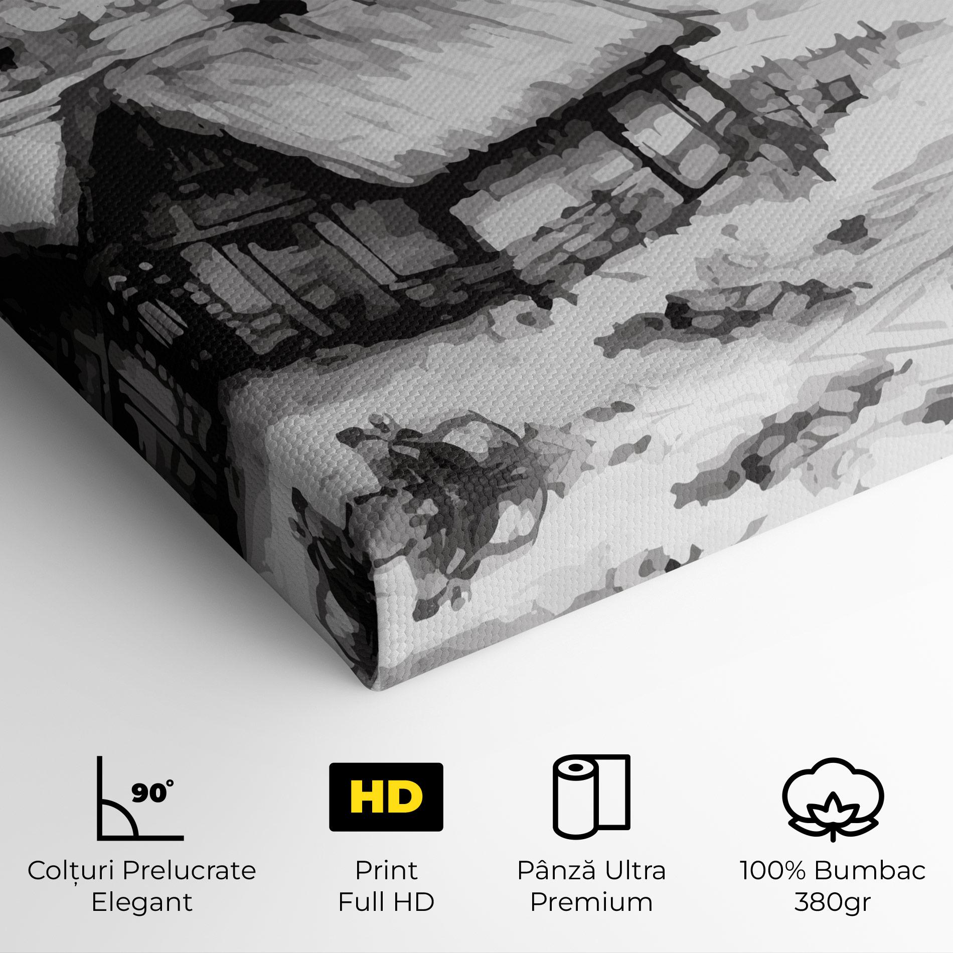 Tablou Canvas Farm Grey Ink mockup 4