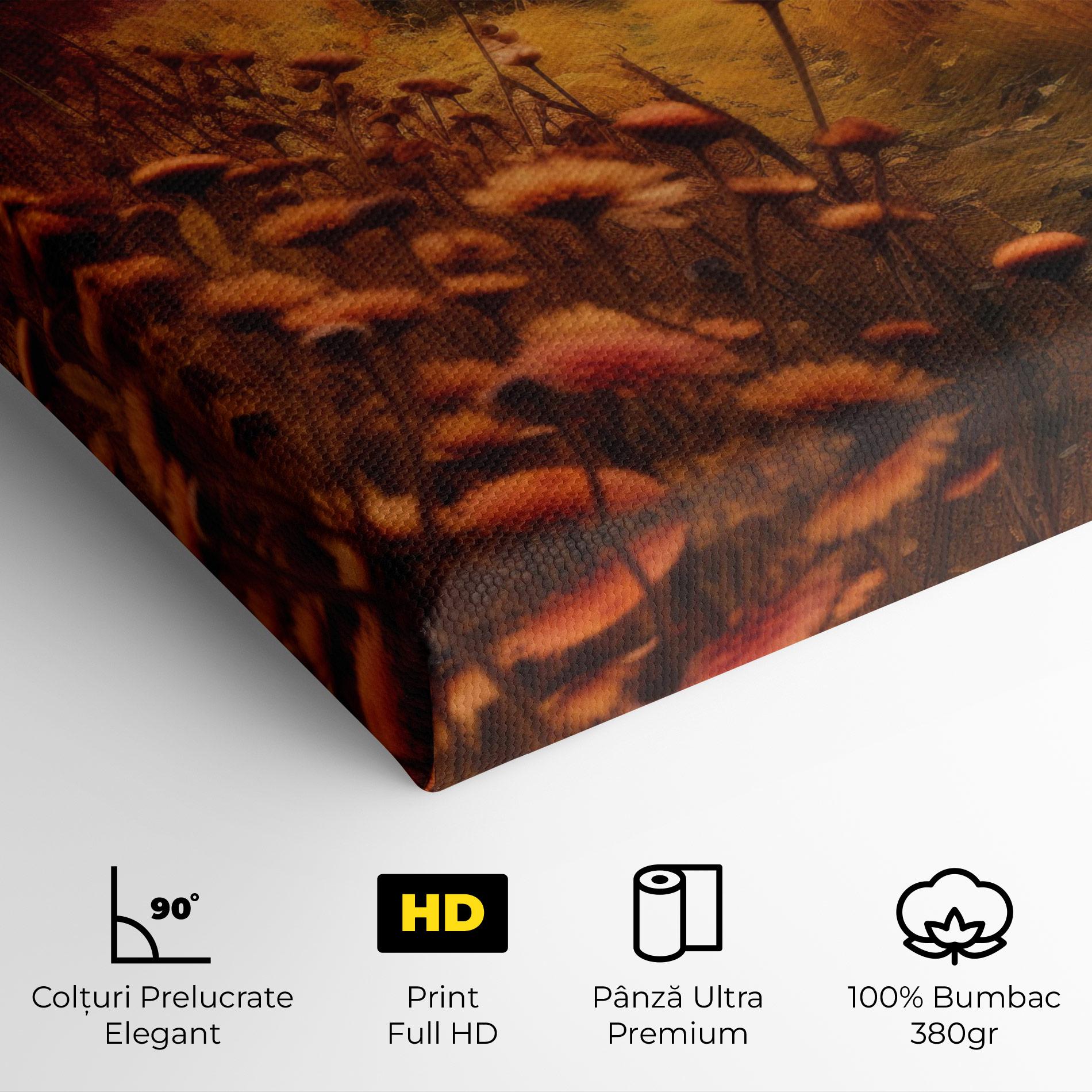 Tablou Canvas Small Cabin Field mockup 4