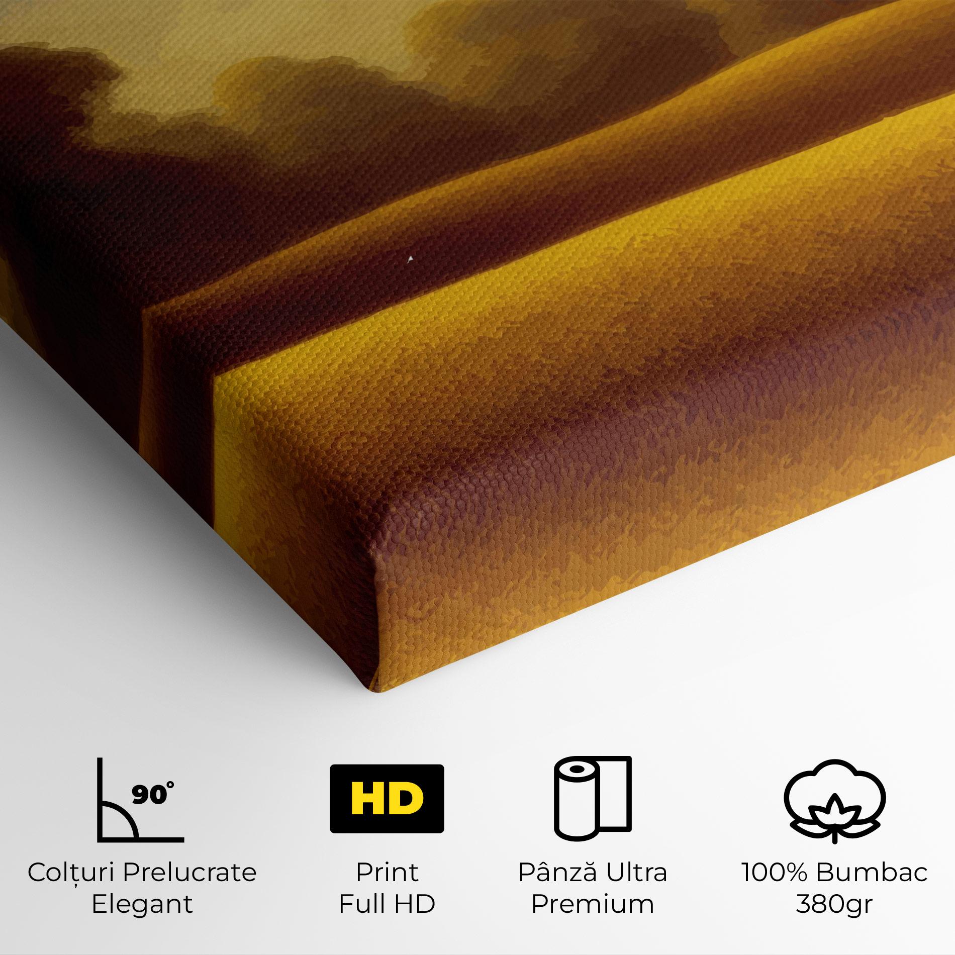 Tablou Canvas Yellow Countryside mockup 4