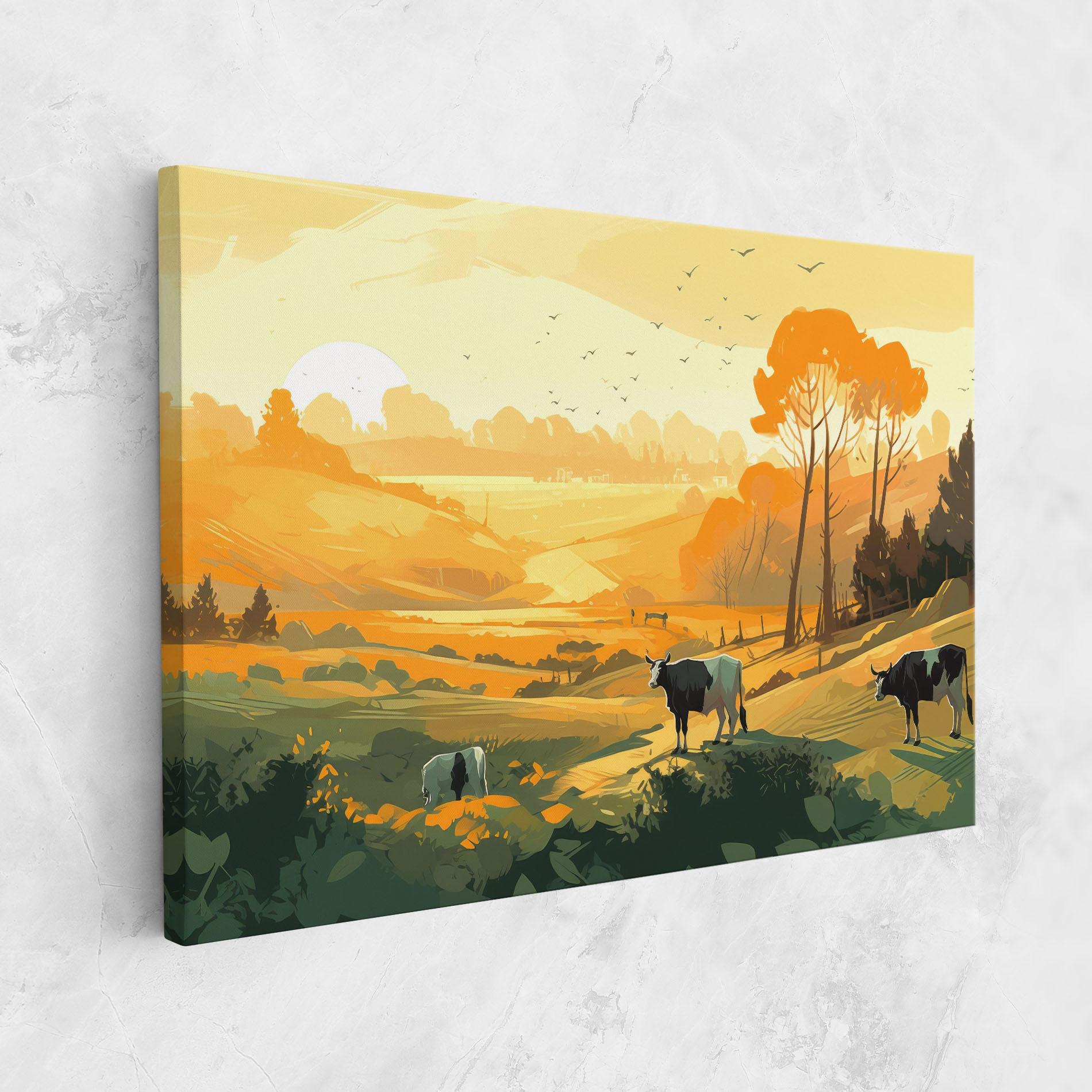 Tablou Canvas Farm With Sunlight mockup 1