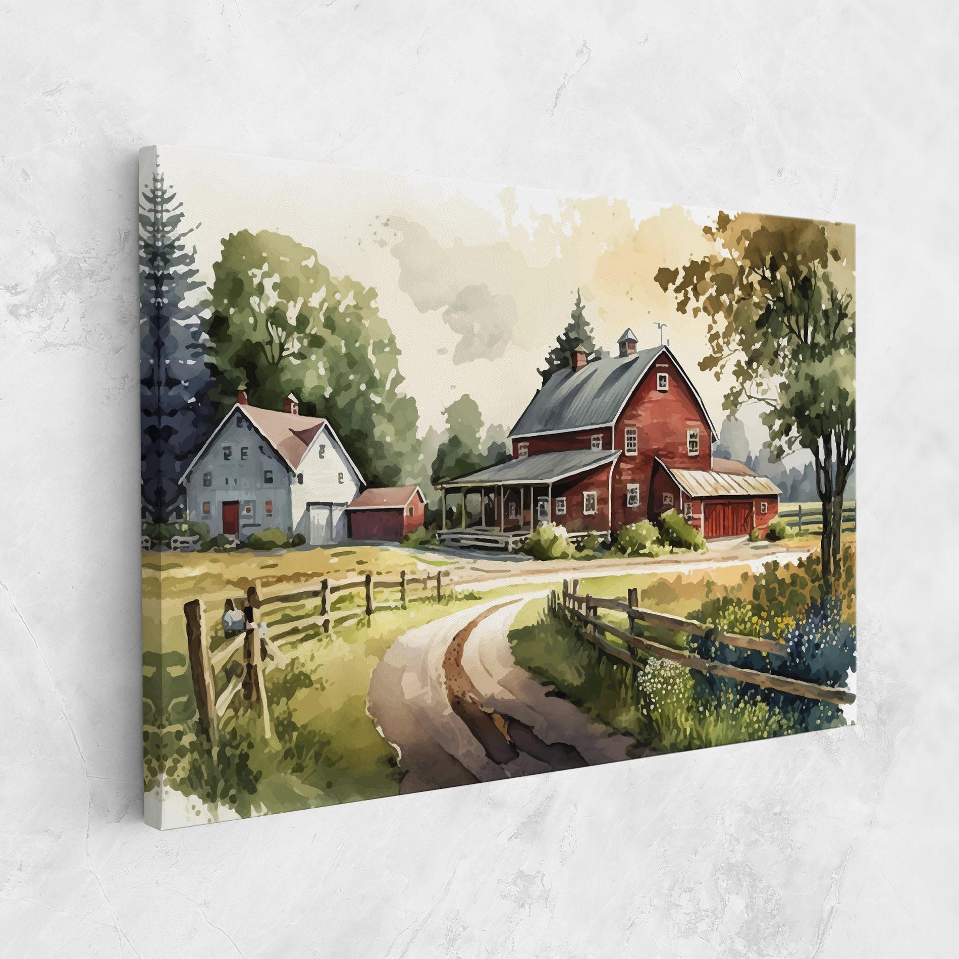 Tablou Canvas Farmhouse Painting mockup 1